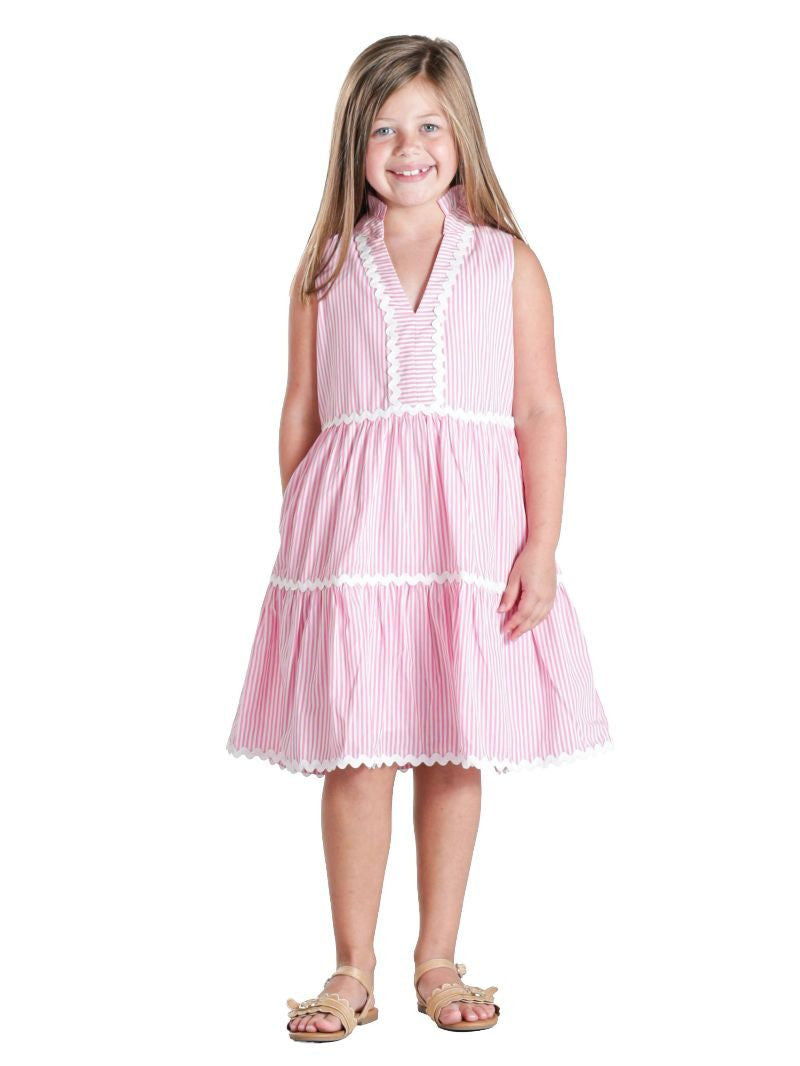 YOUTH - COASTAL DRESS - PREP - PINK
