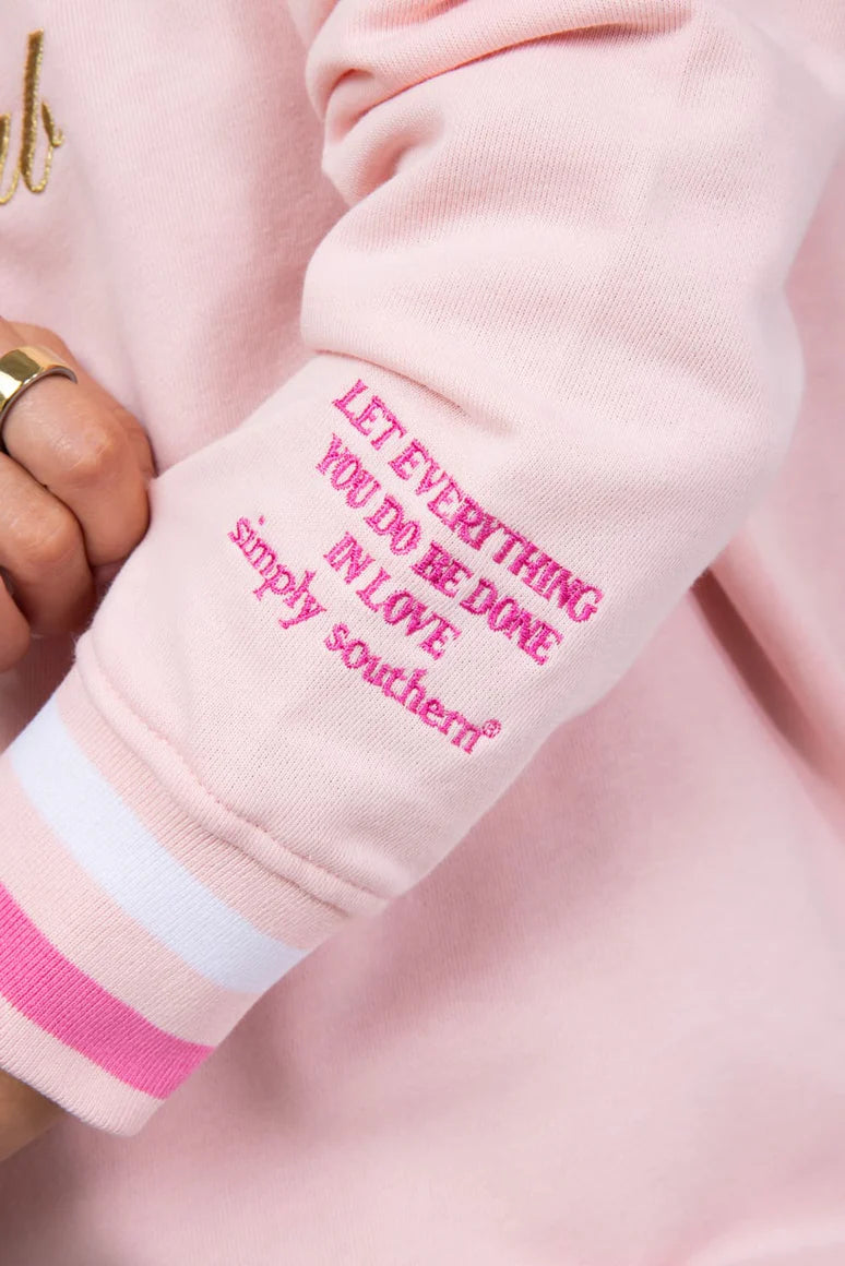 VARSITY CREWNECK SWEATSHIRT - GOOD ENERGY