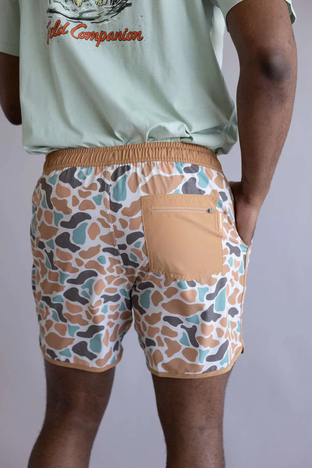 BAYSIDE CAMO SWIM TRUNKS