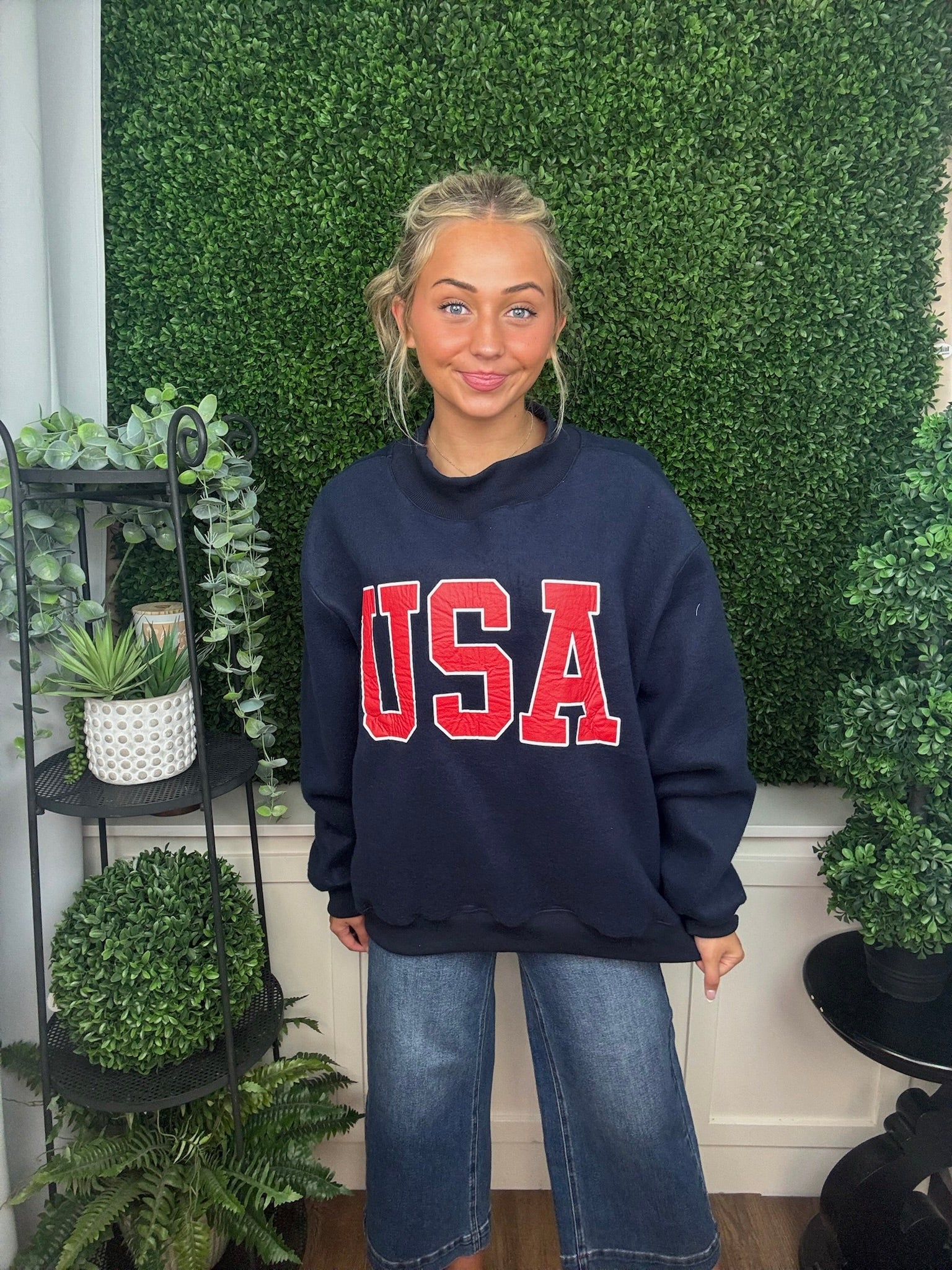 Classic Flag Graphic Pullover
