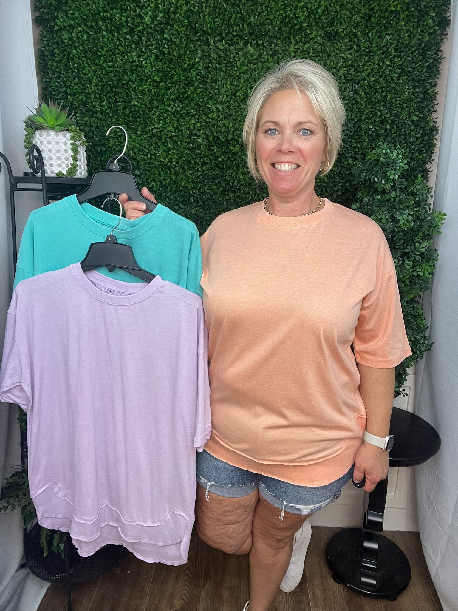 PONCHO TEE - LAVENDER