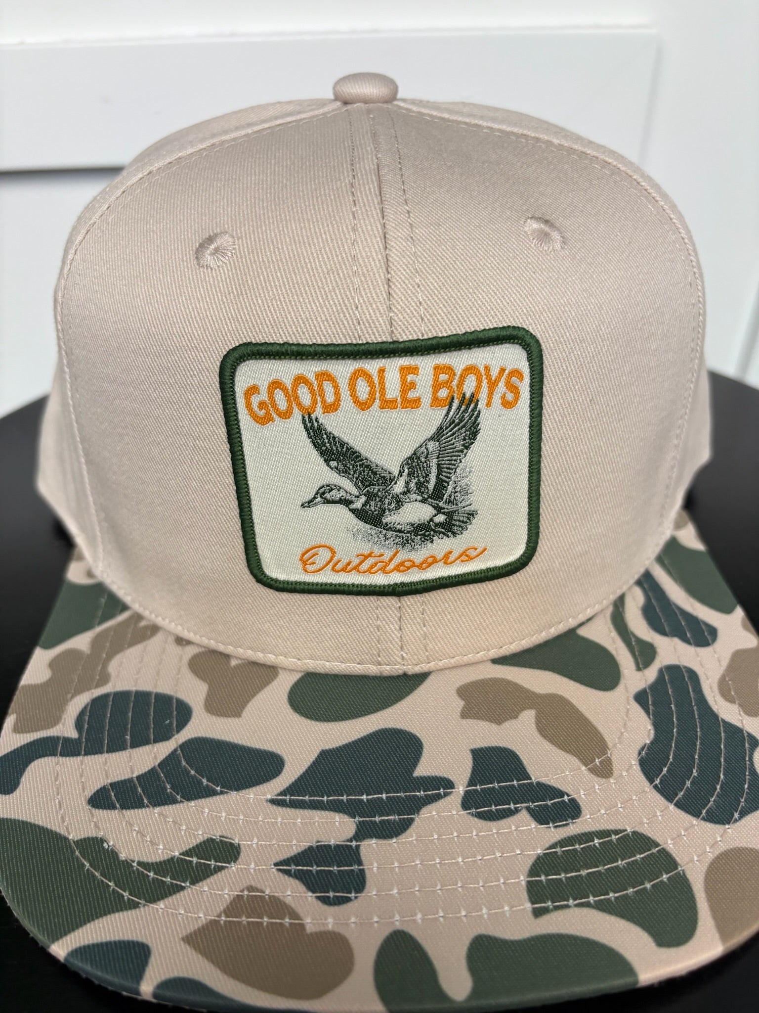 GOB MALLARD LANDING WOVEN PATCH HAT - BEIGE/OSC