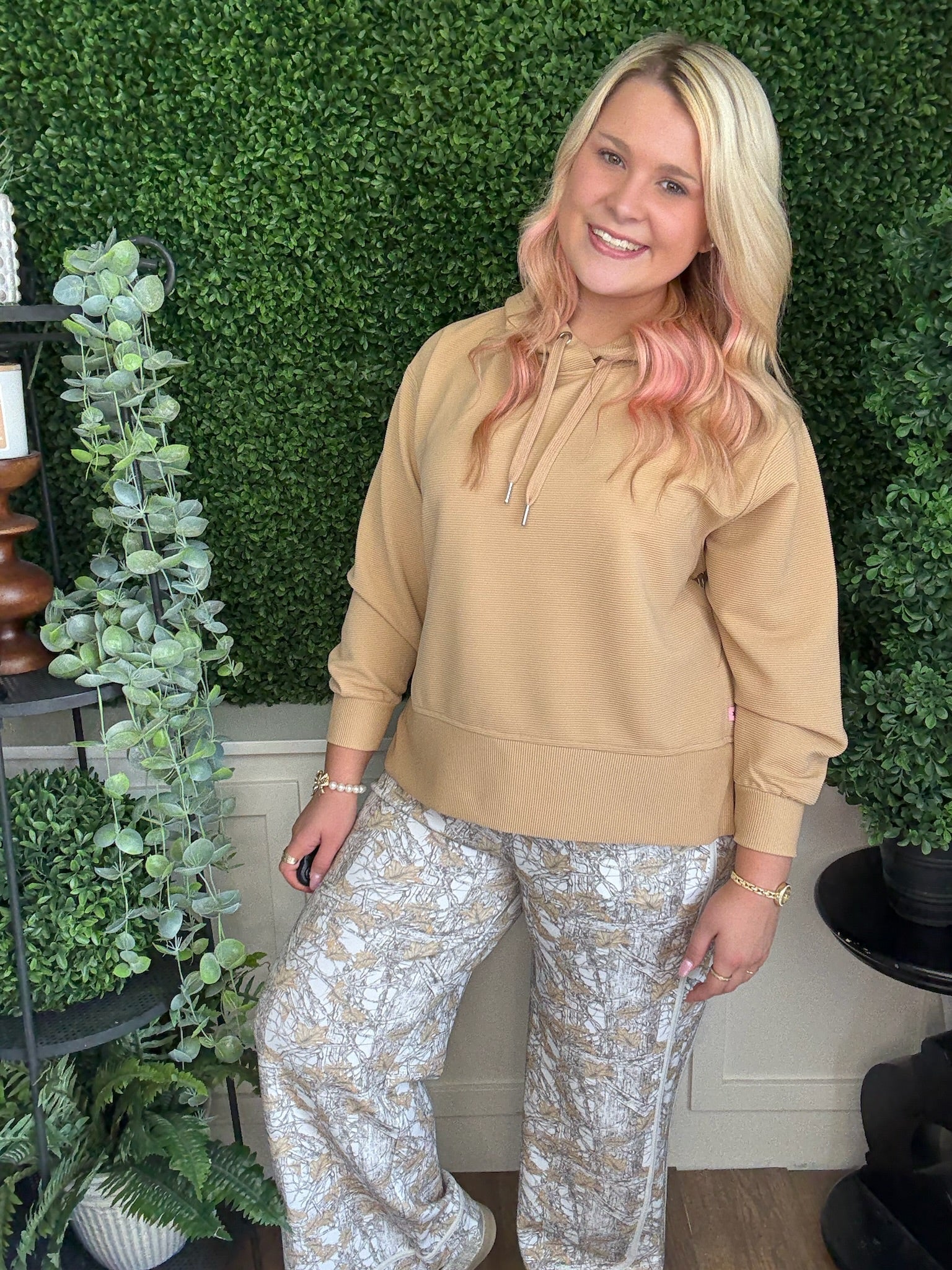 SLOAN PANT - CAMO WHITE