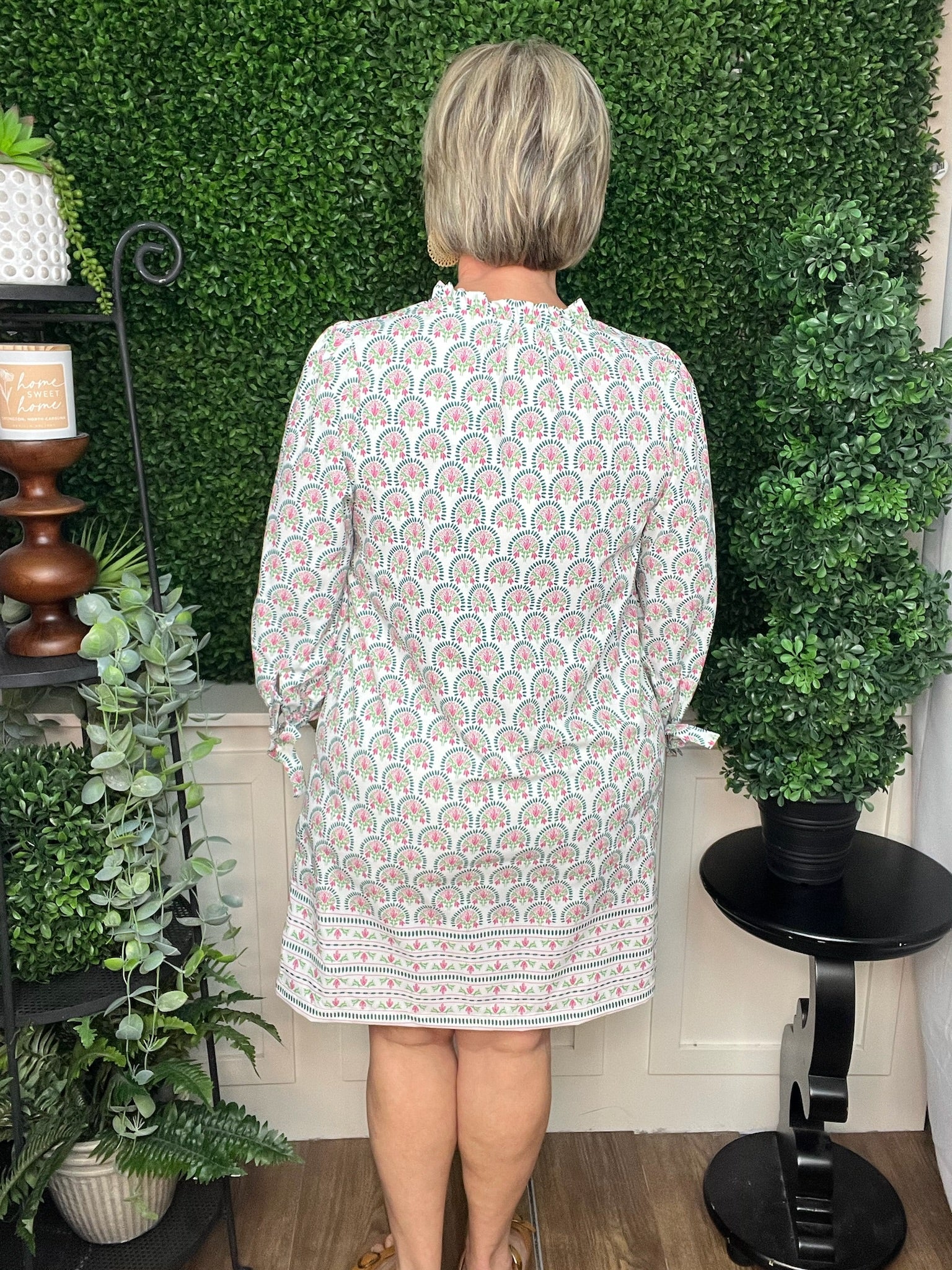 DRESS LAINEY SUNSHOWER FLORA WHITE