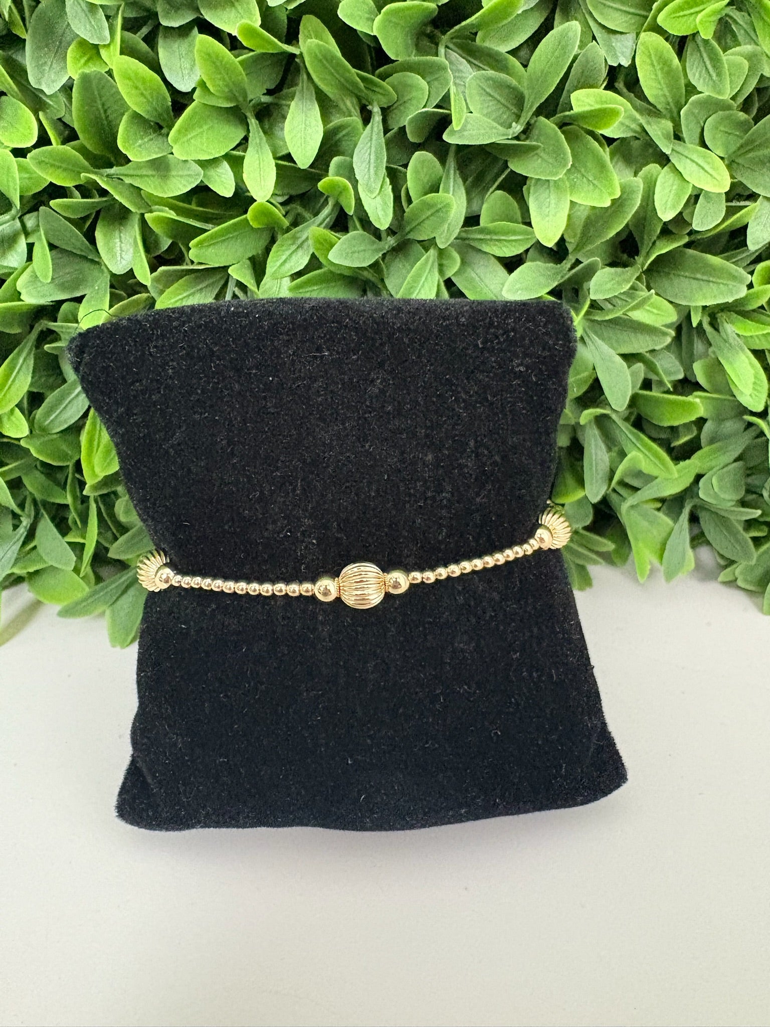 PURPOSE DIGNITY GOLD 6MM BEAD BRACELET