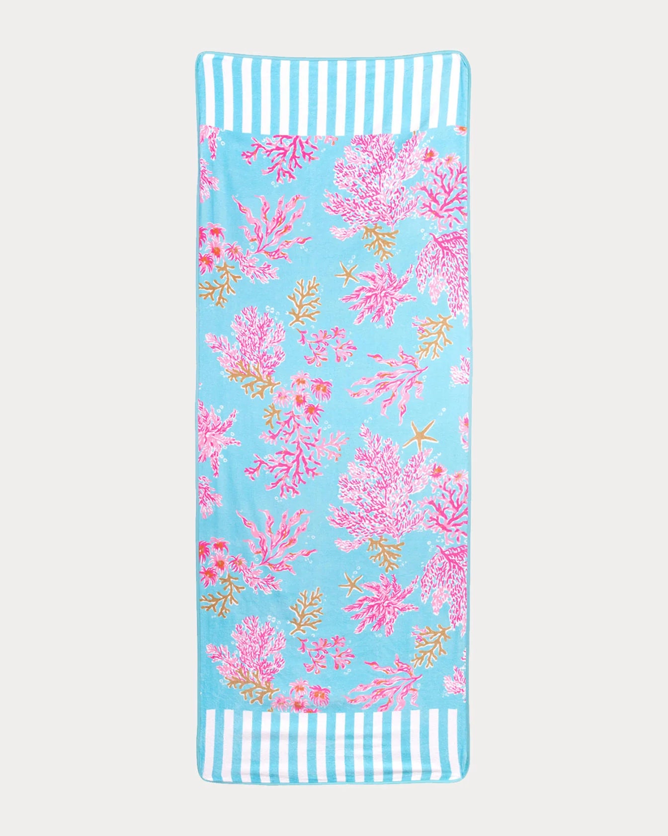 BEACH LOUNGER TOWEL - ROYAL CORAL