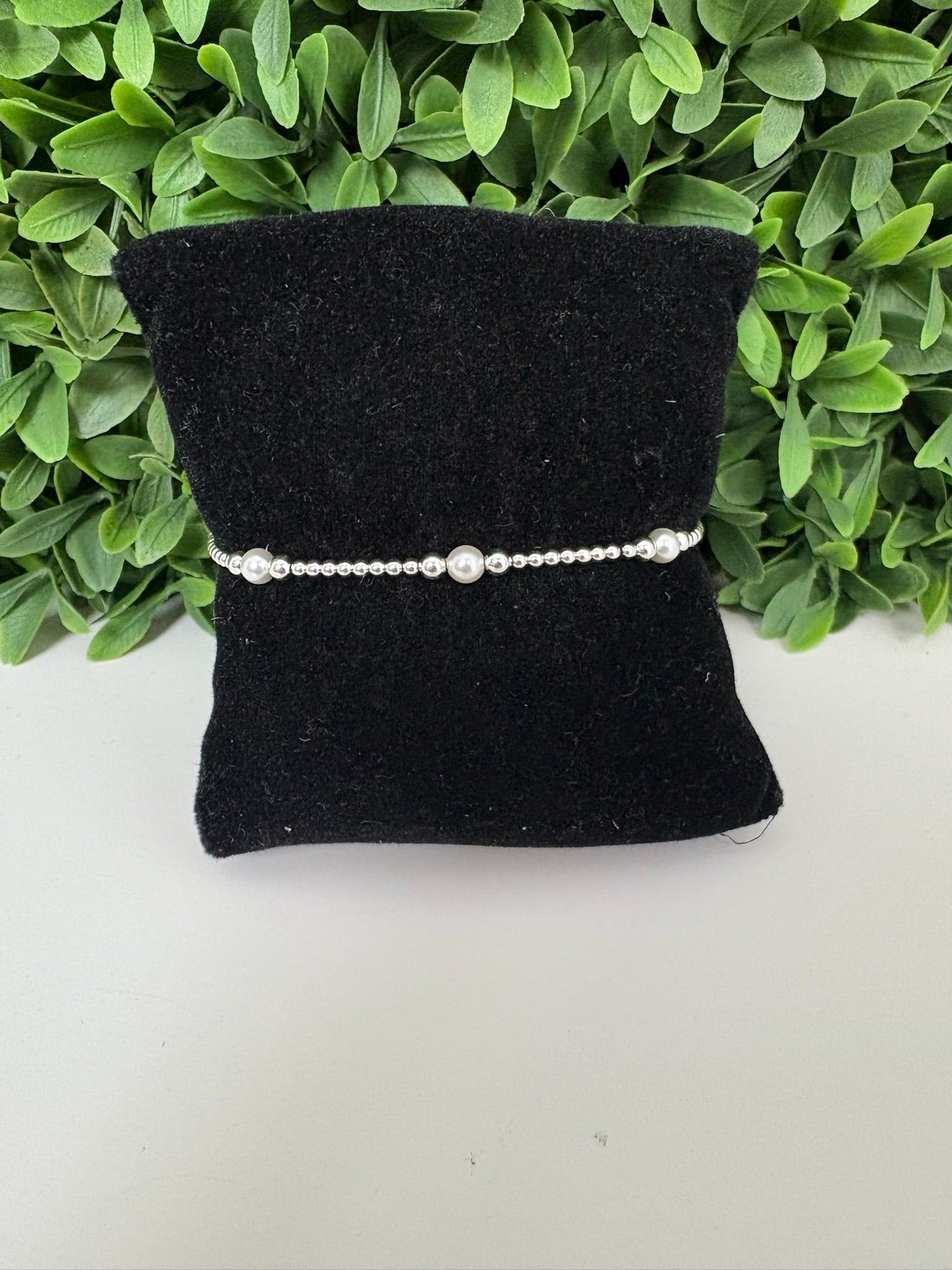 PURPOSE PEARL 4MM BEAD BRACELET - STERLING
