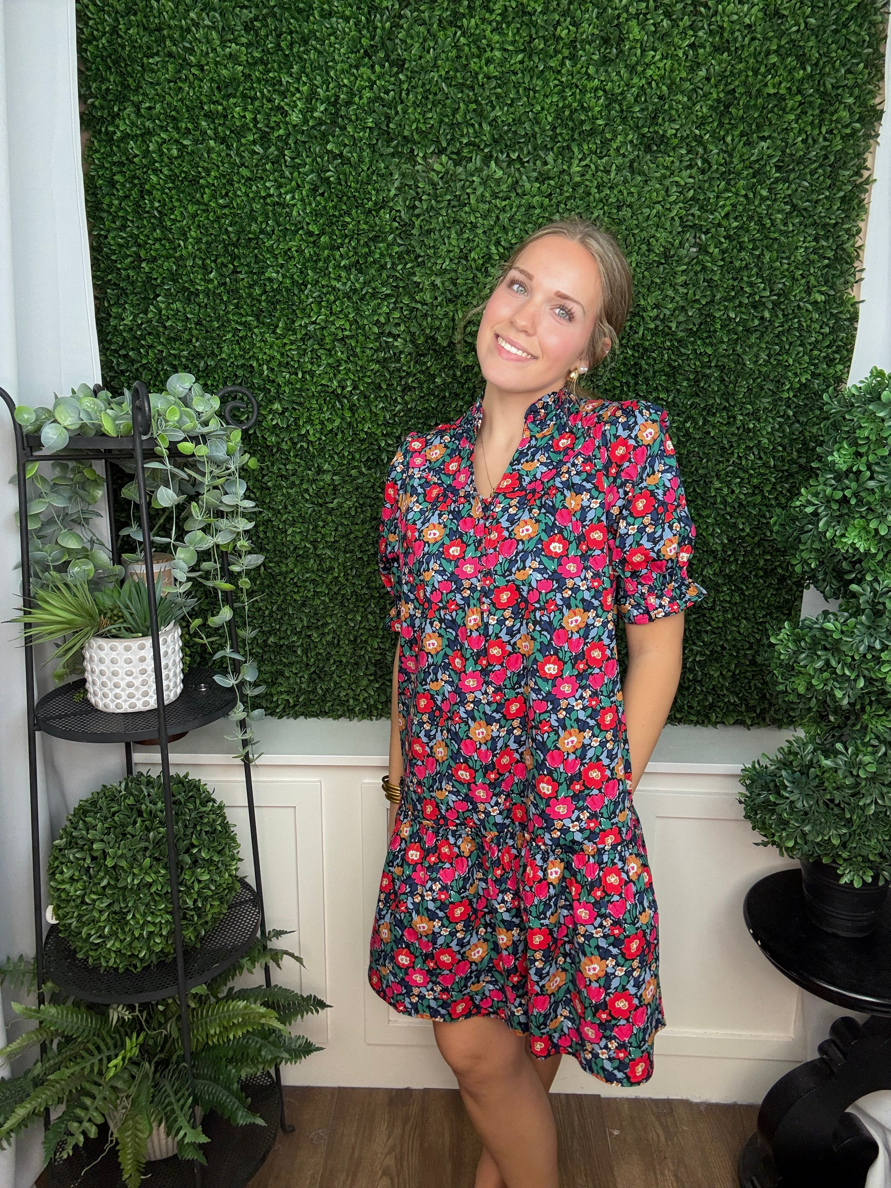 DRESS DAPHNE PAINTED TAPESTRY