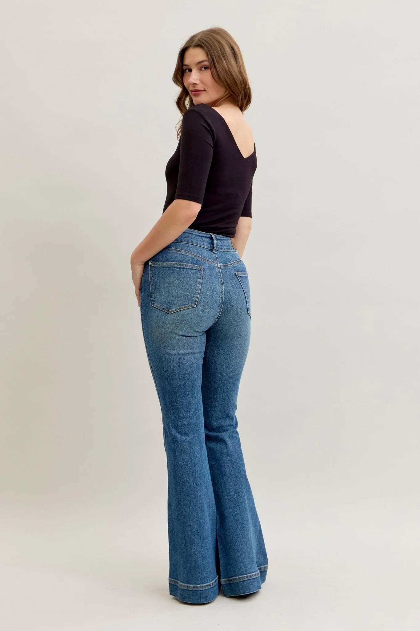 HW PETITE FLARE TUMMY CONTROL DOUBLE BUTTON - MEDIUM