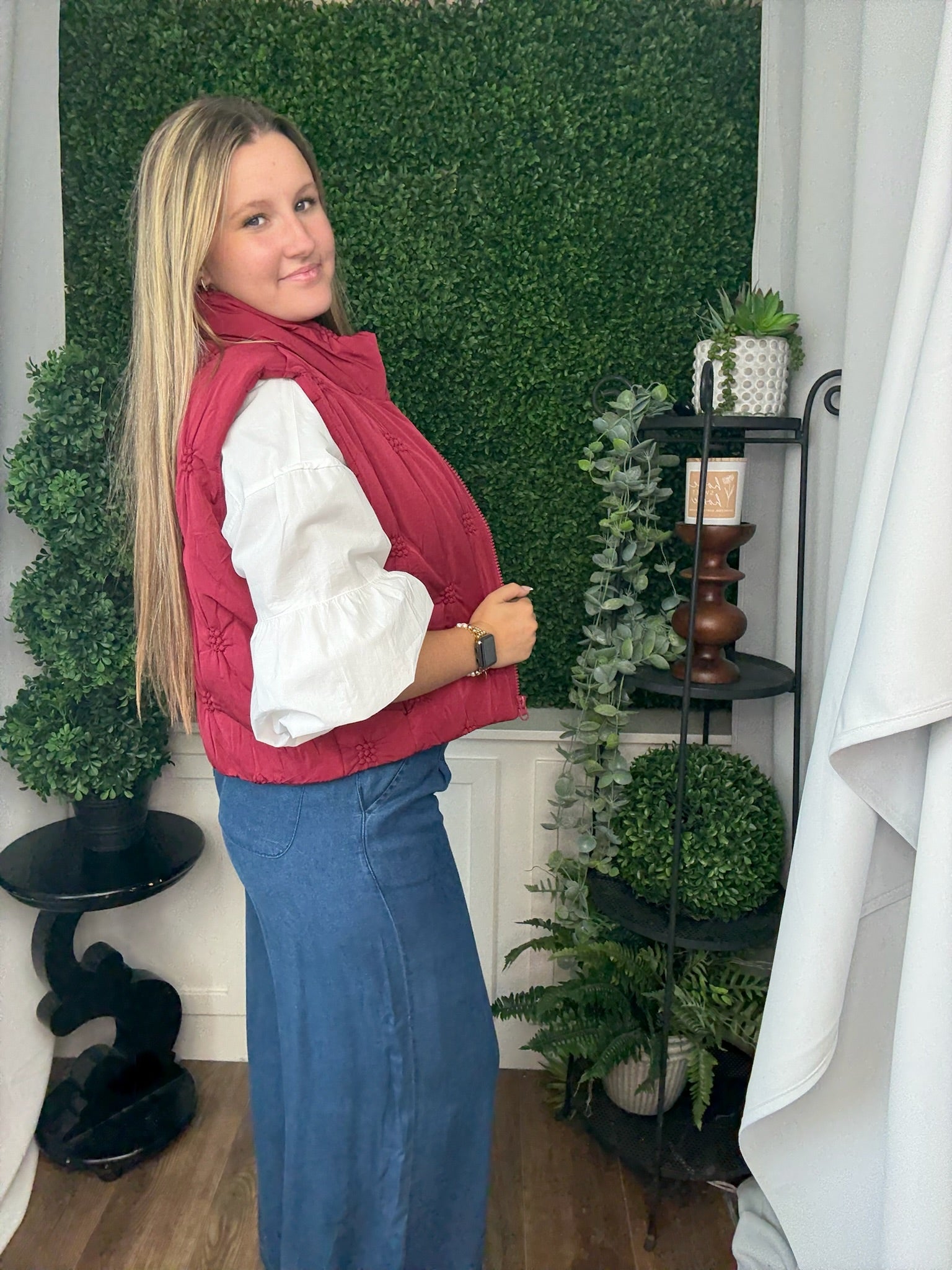 HIGH NECK QUILTED PUFFER VEST