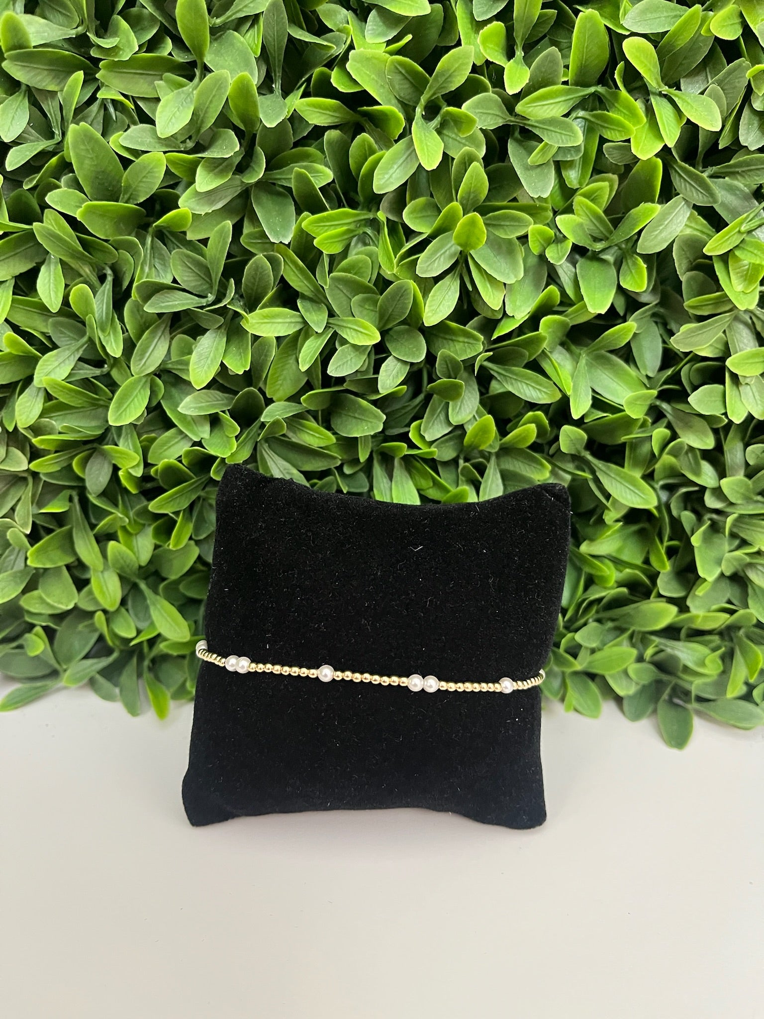 EXT HOPE UNWRITTEN 3MM BEAD BRACELET- PEARL