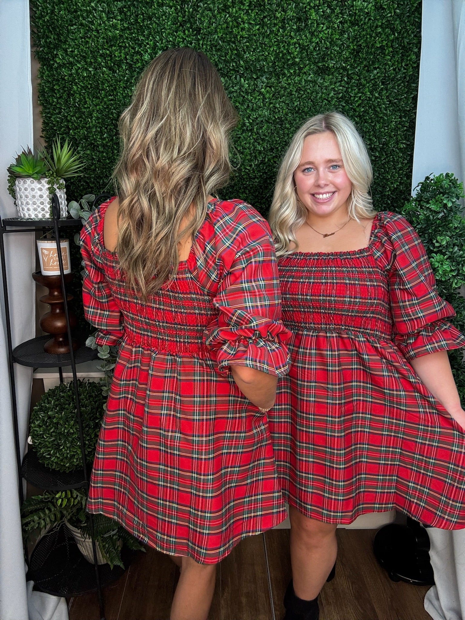 HOLIDAY PLAID DRESS