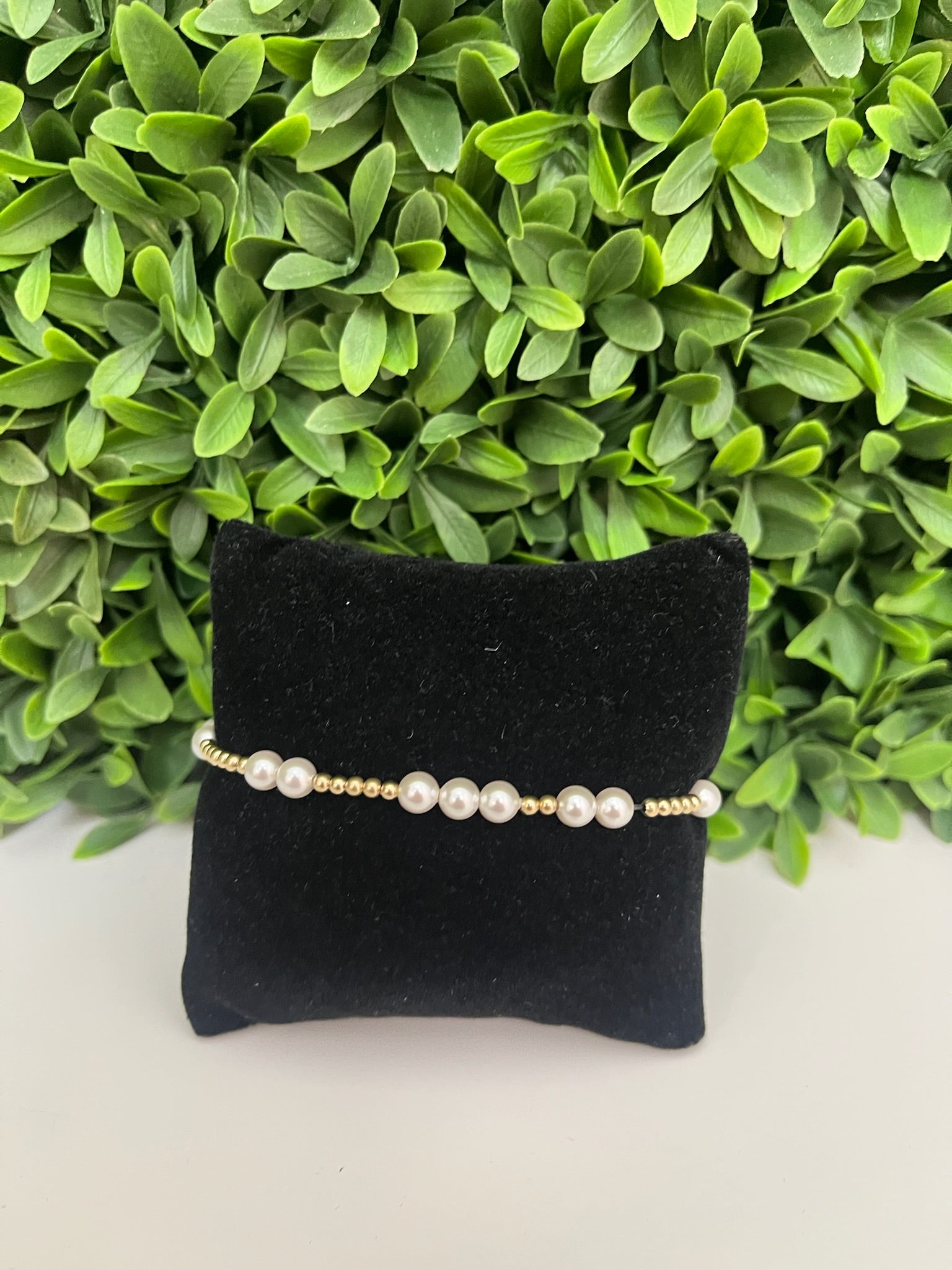 EXT HOPE UNWRITTEN 5MM BEAD BRACELET- PEARL