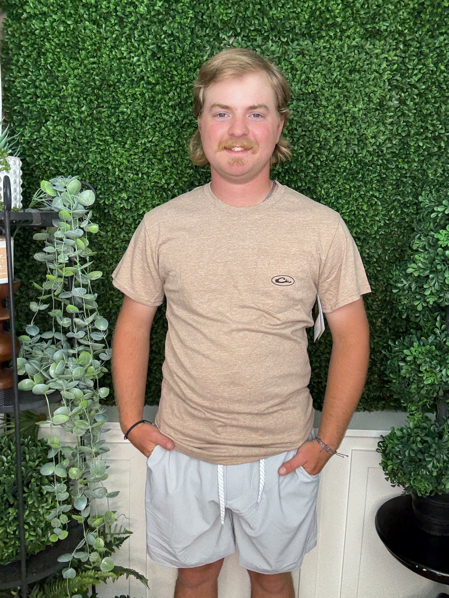 METAL SIGN T SS - GOLDEN PECAN LIGHT HEATHER