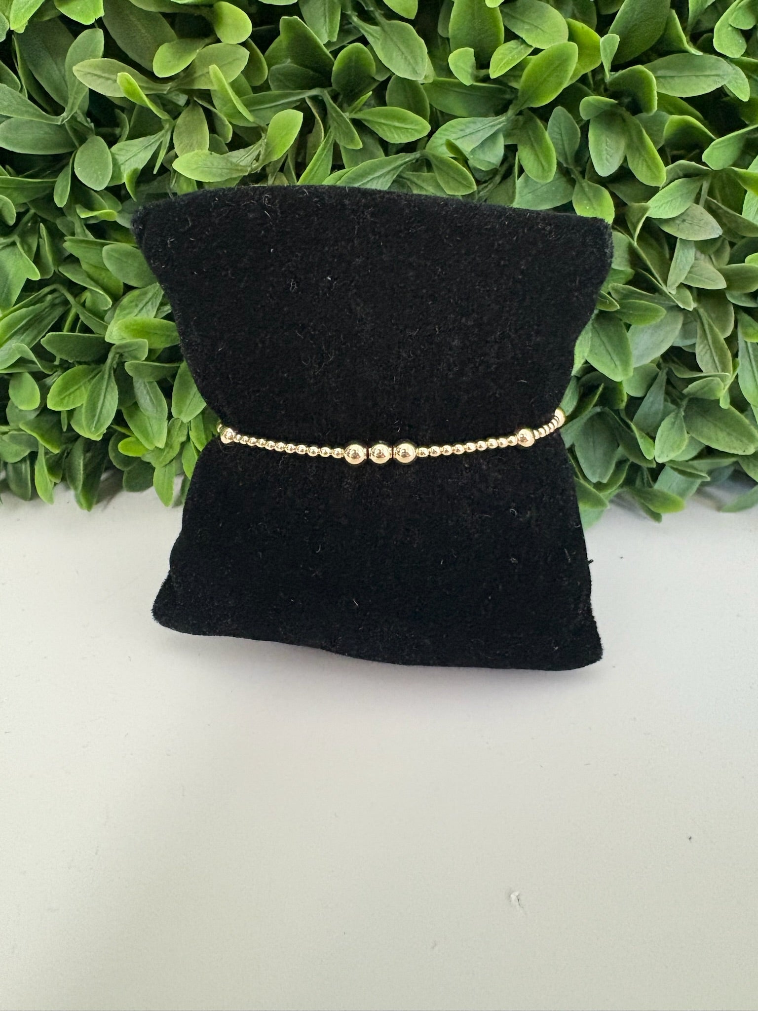 EGIRL HOPE UNWRITTEN 4MM BEAD BRACELET - GOLD