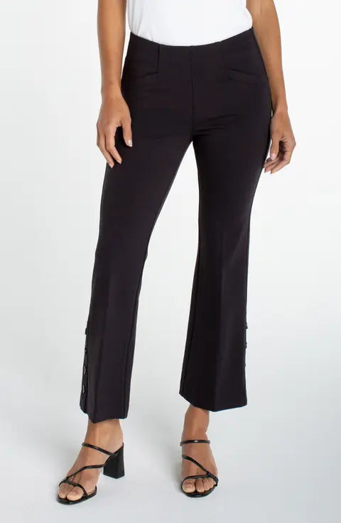 STELLA PULLON KICK FLARE PANTS 27" INS - BLACK
