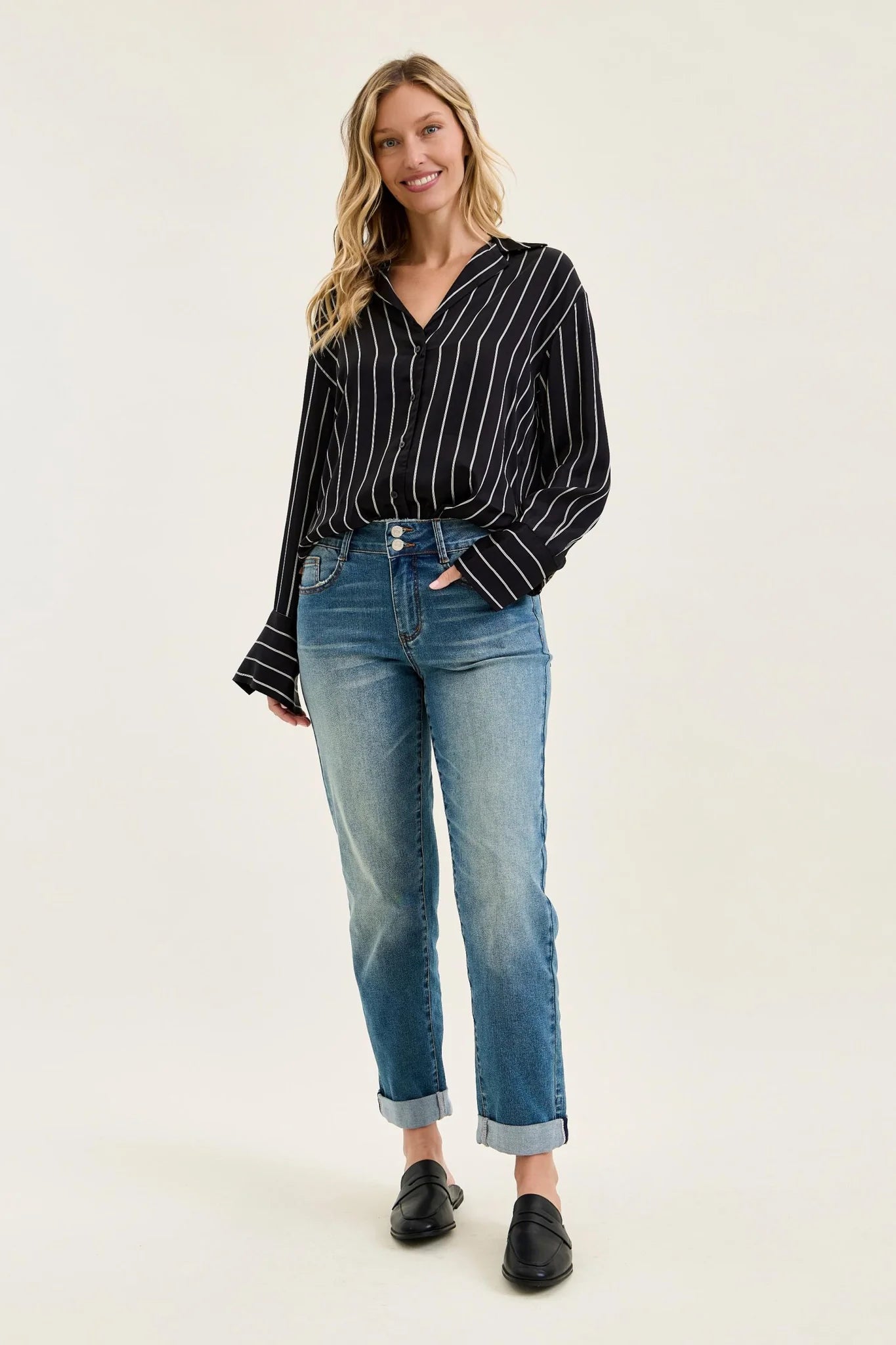 MR Boyfriend Cool Denim w/ Cross Back BI's