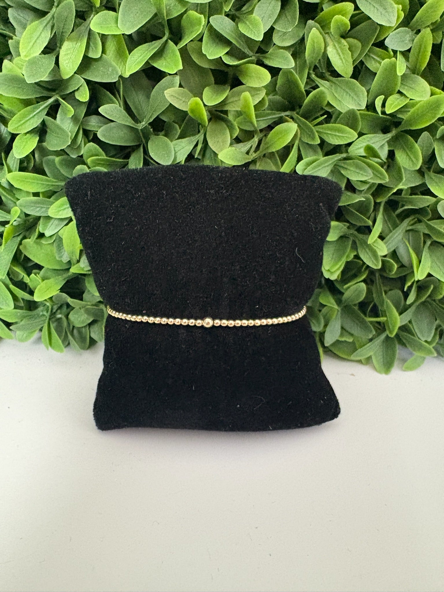 EGIRL CLASSIC GOLD 2MM BEAD BRACELET