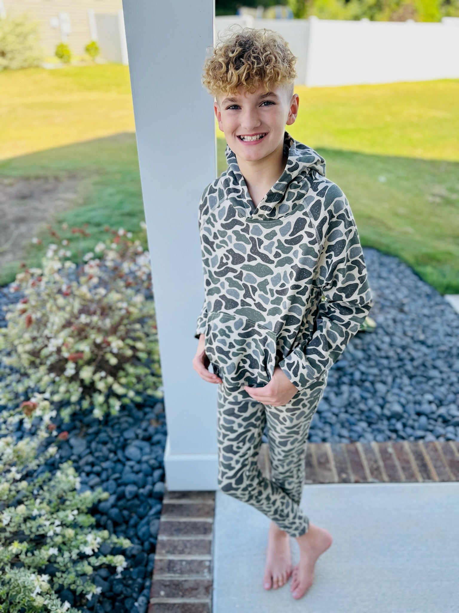 YOUTH - FLEECE HOODIE - CLASSIC DEER CAMO