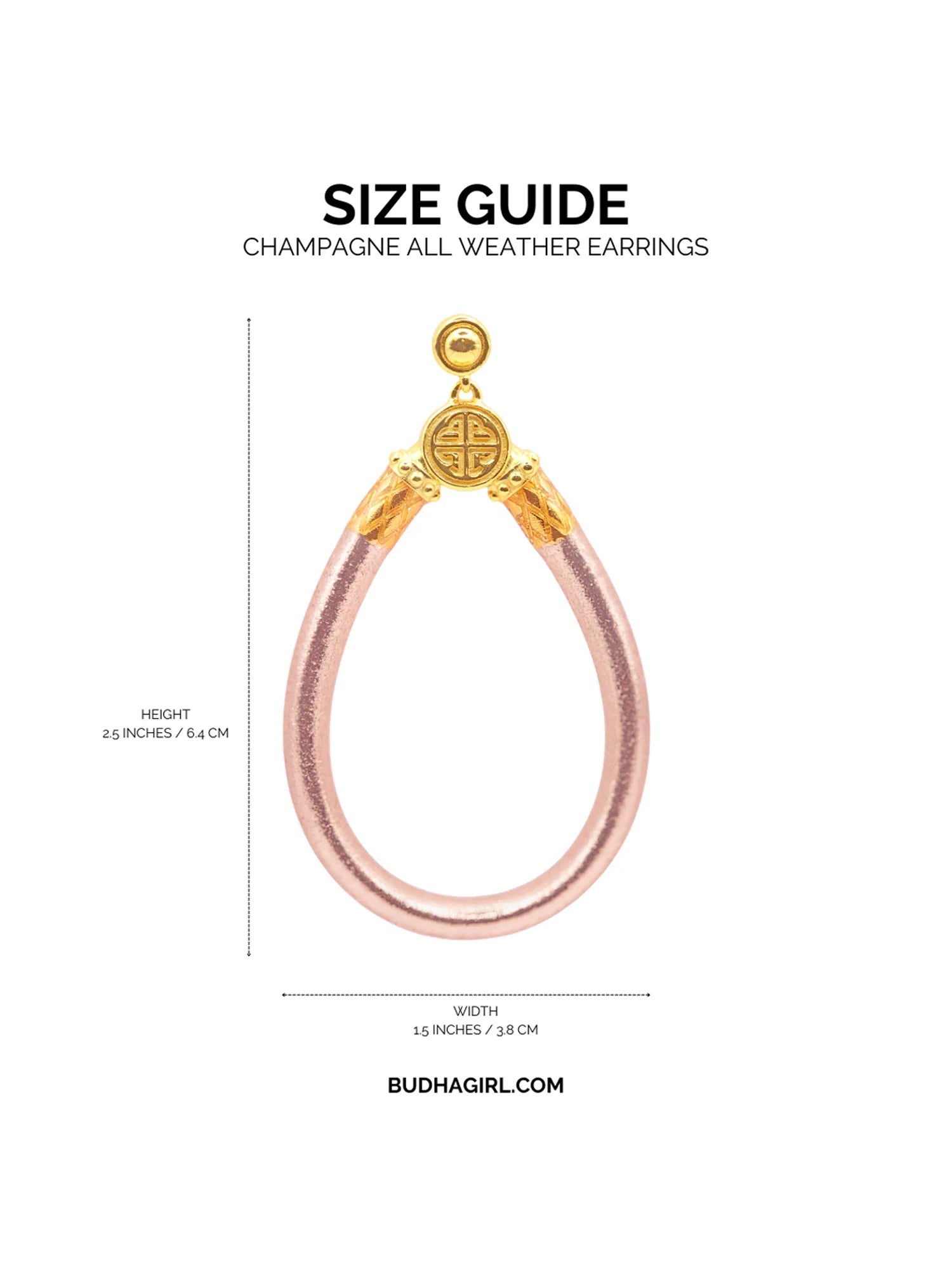 ALL WEATHER EARRINGS - CHAMPAGNE