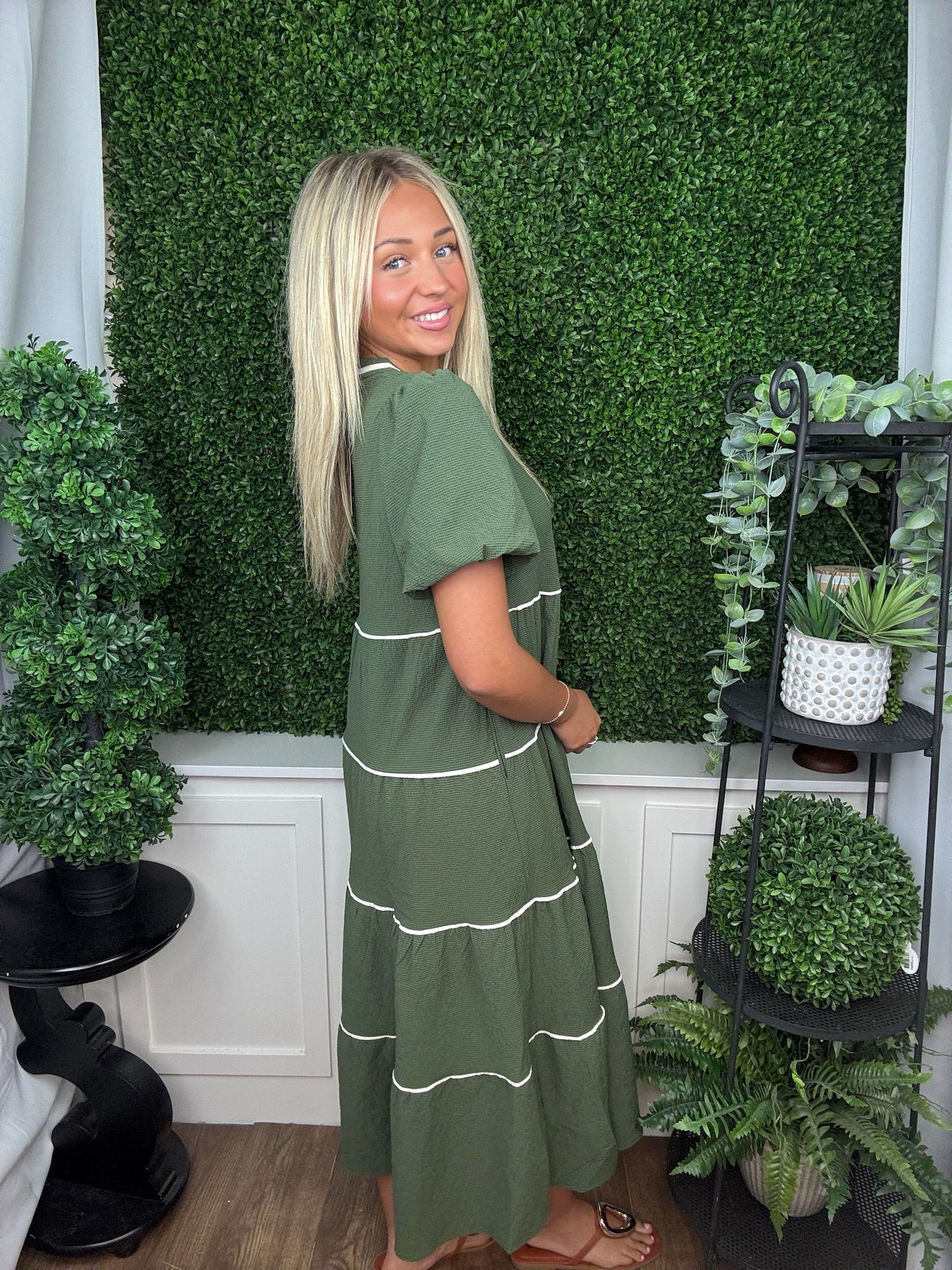 DRESS KINSLEY OLIVE