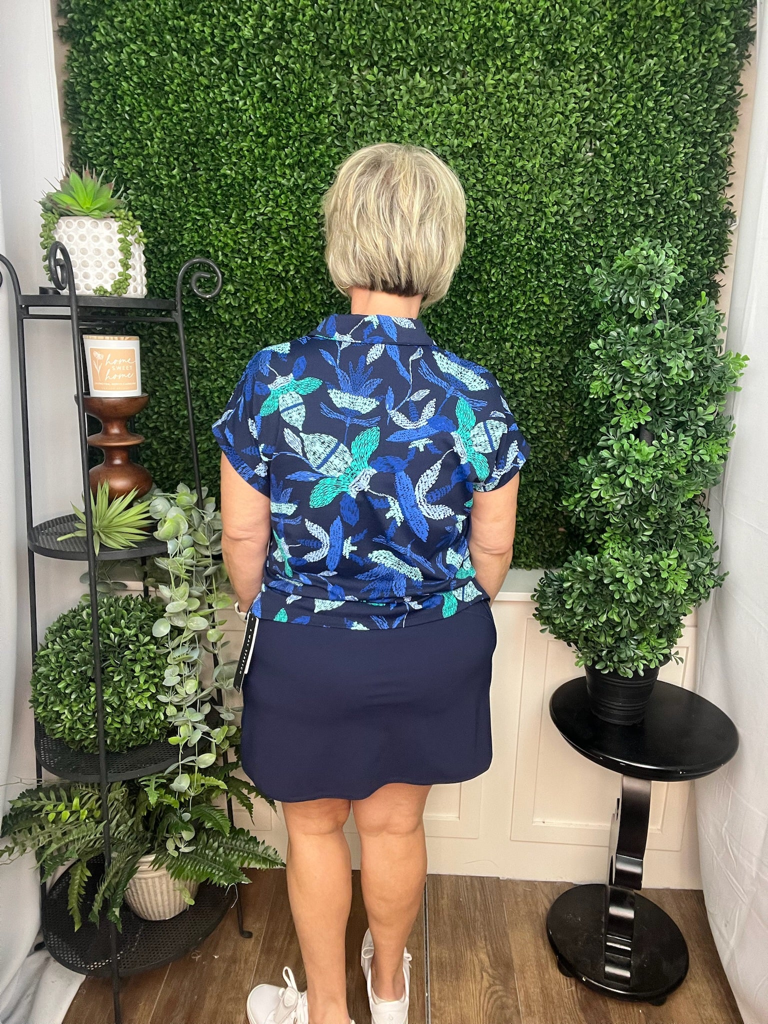 DOLMAN POLO TOP - BLUE SURF