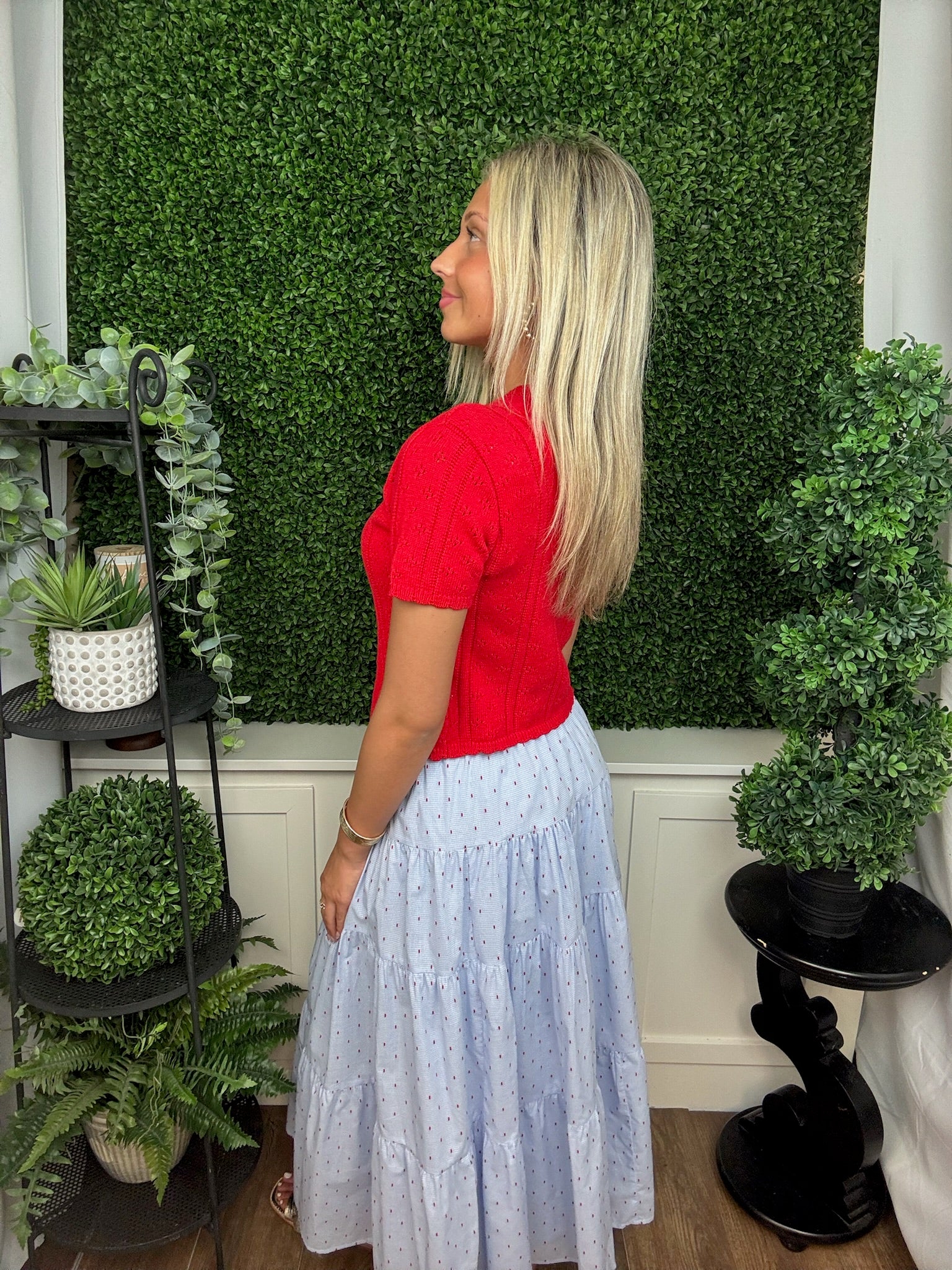 FLOWY MAXI SKIRT - BLUE MULTI