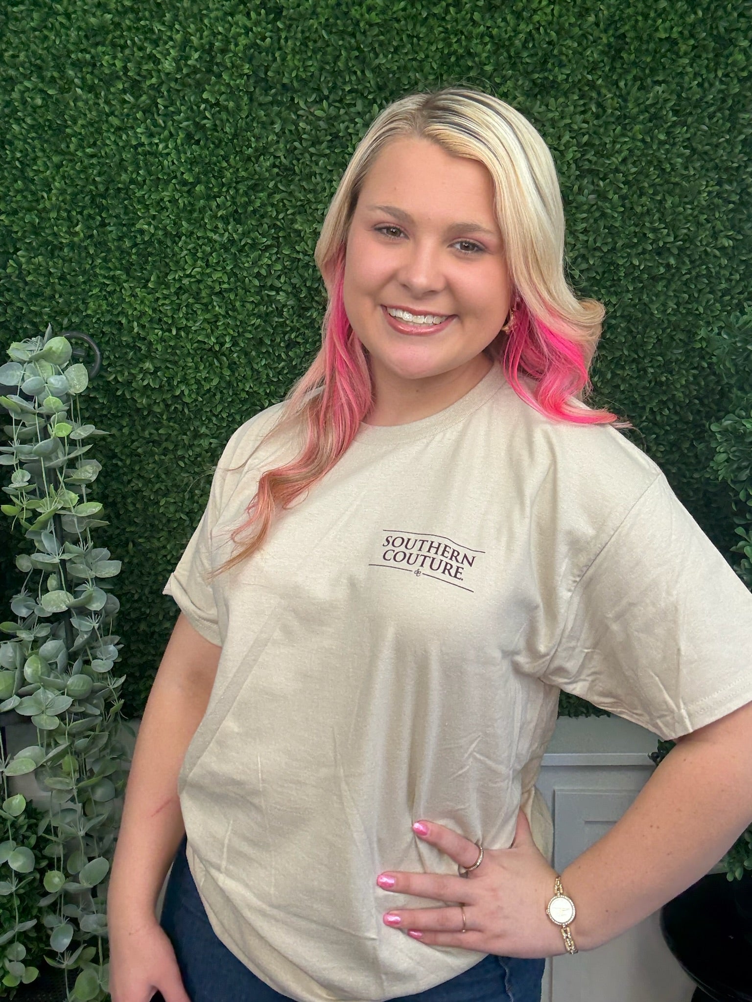 BLOOM WHERE YOU ARE PLANTED SS - SAND