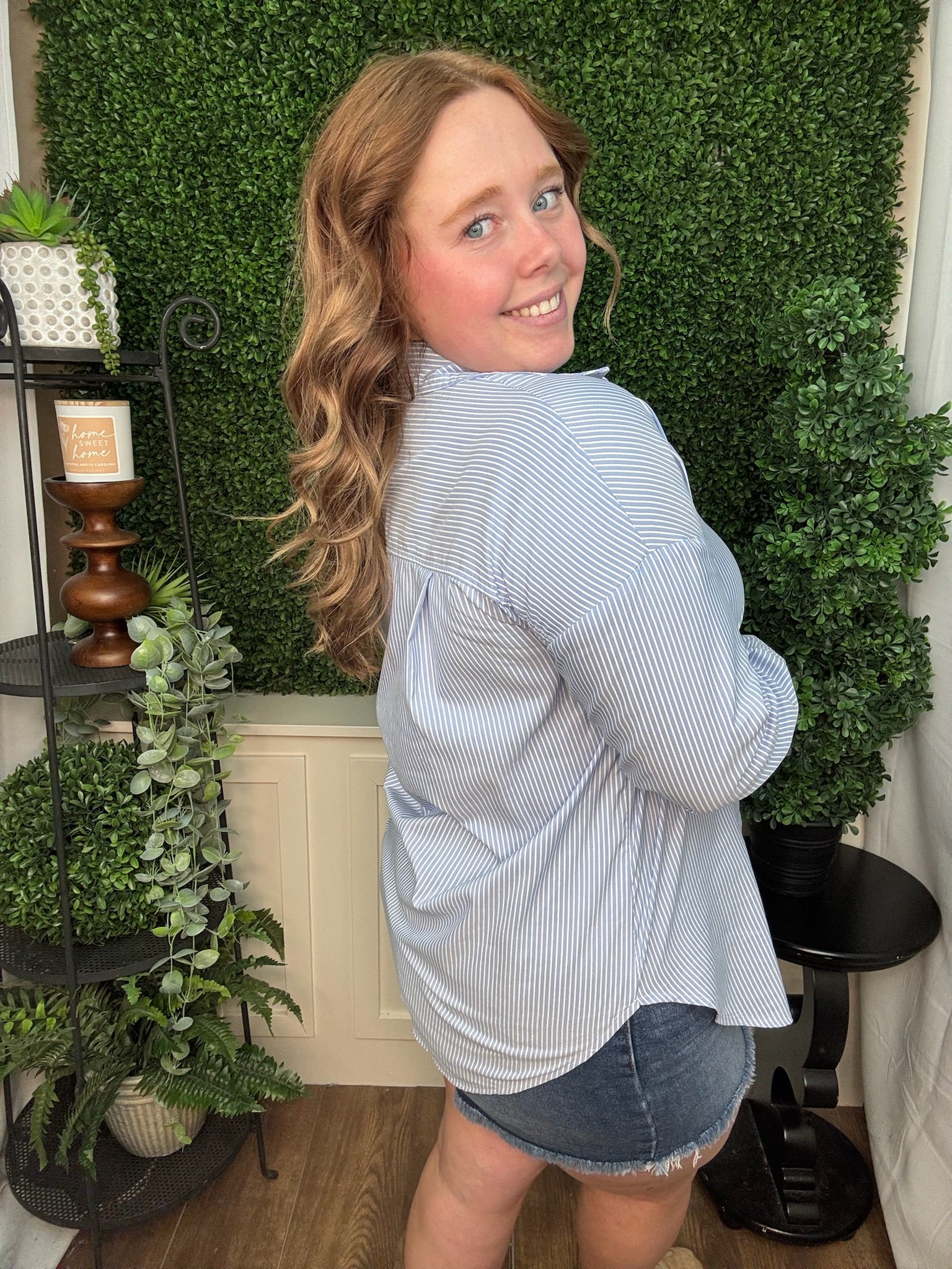 Harbor Stripe Relaxed Button Shirt