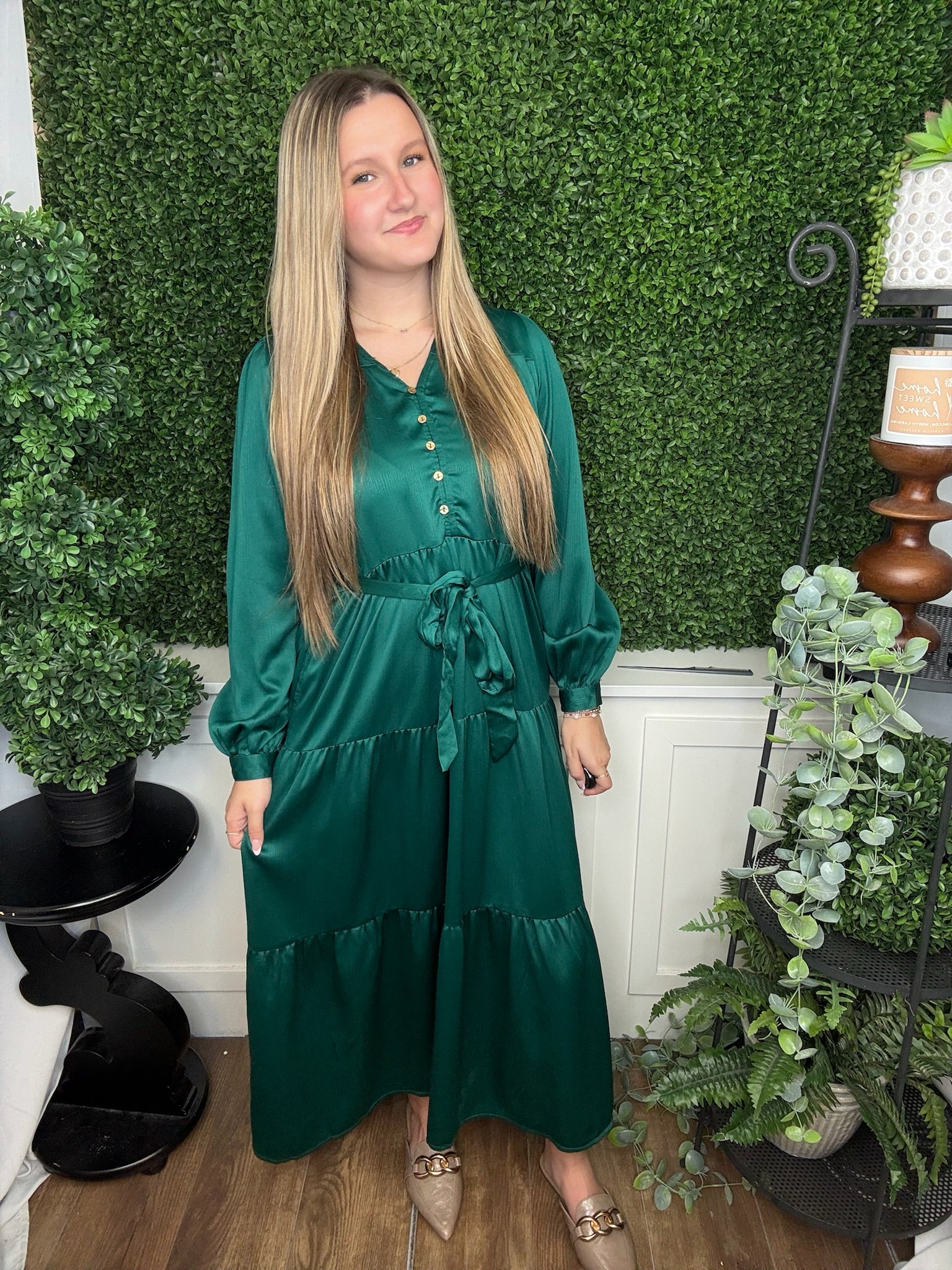 GRACELYN DRESS - ADVENTURINE
