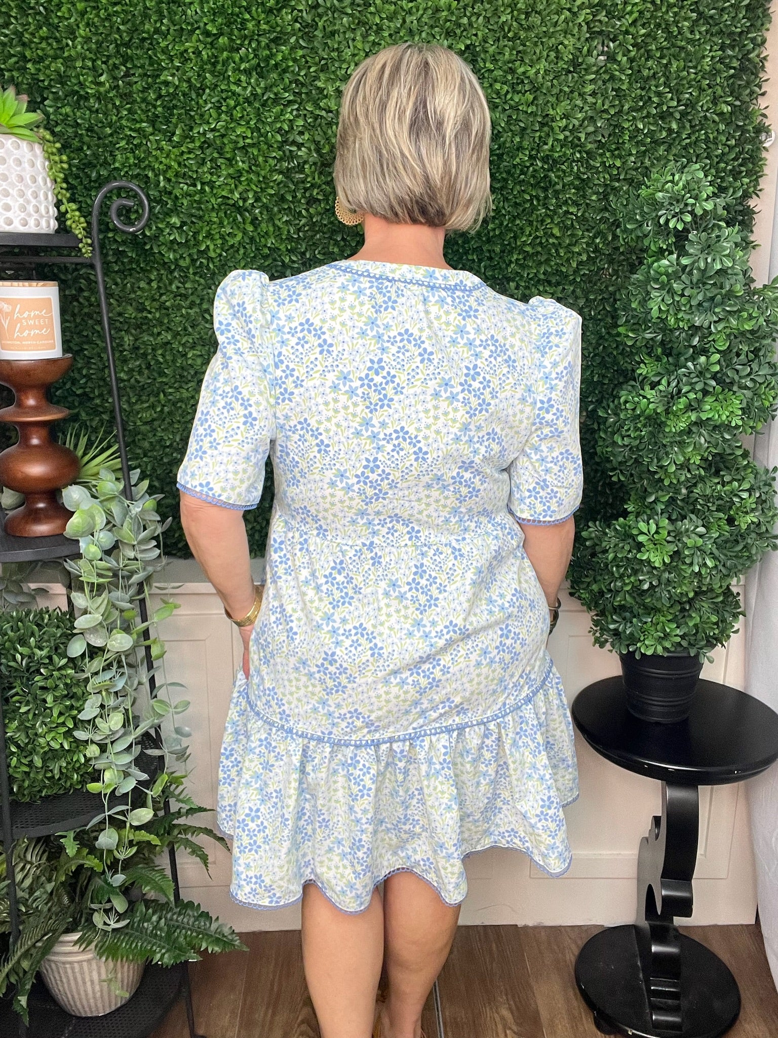 DRESS ADELYN LARKSPUR FIELDS BLUE