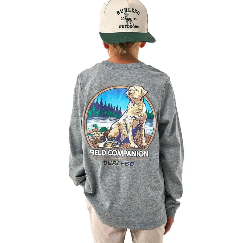 YOUTH - FIELD COMPAION LS TEE - DARK HEATHER GREY