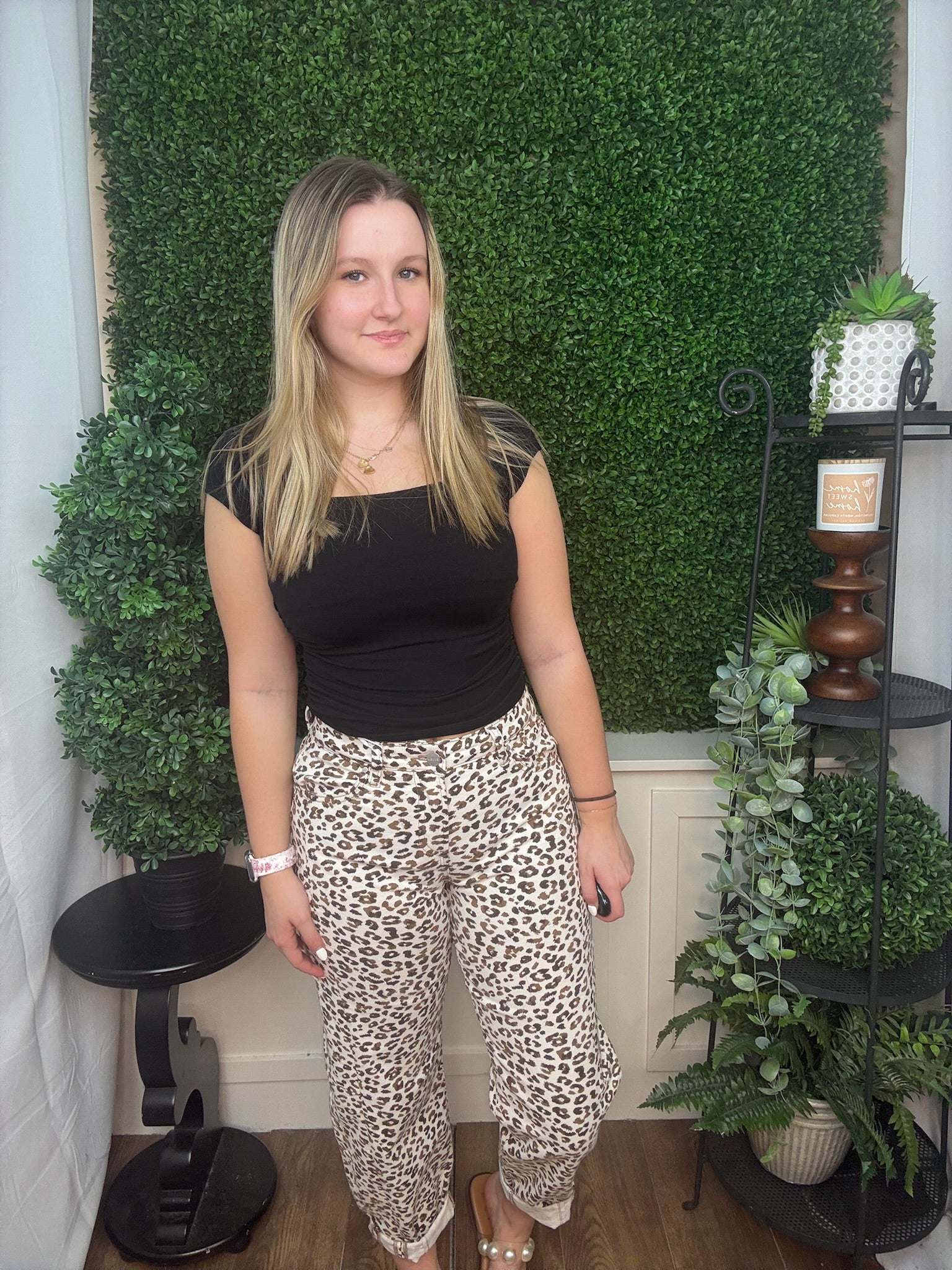 Midnight Drape Square Neck Top