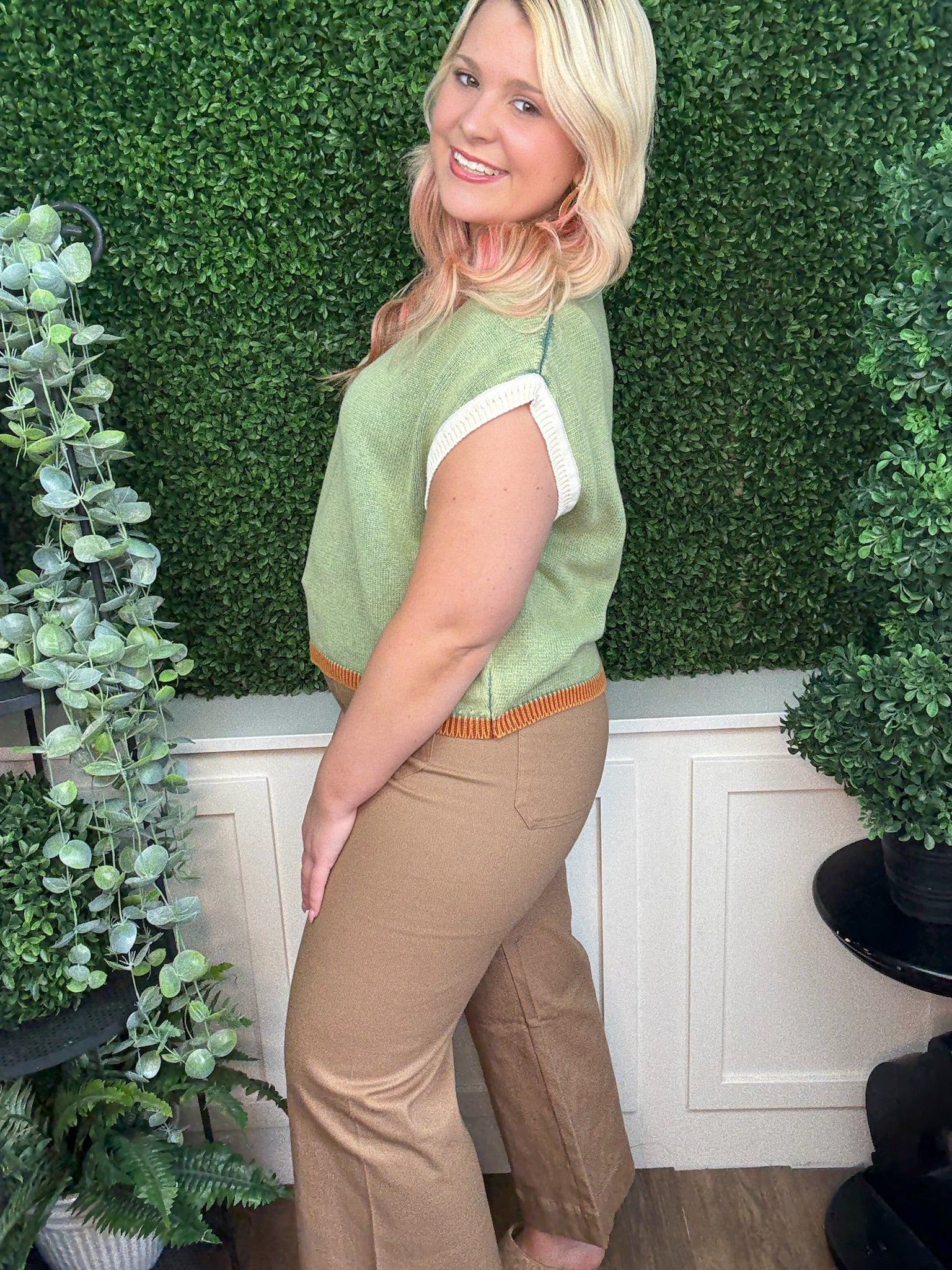 SOFT WASHED WIE LEG PANTS - COCO