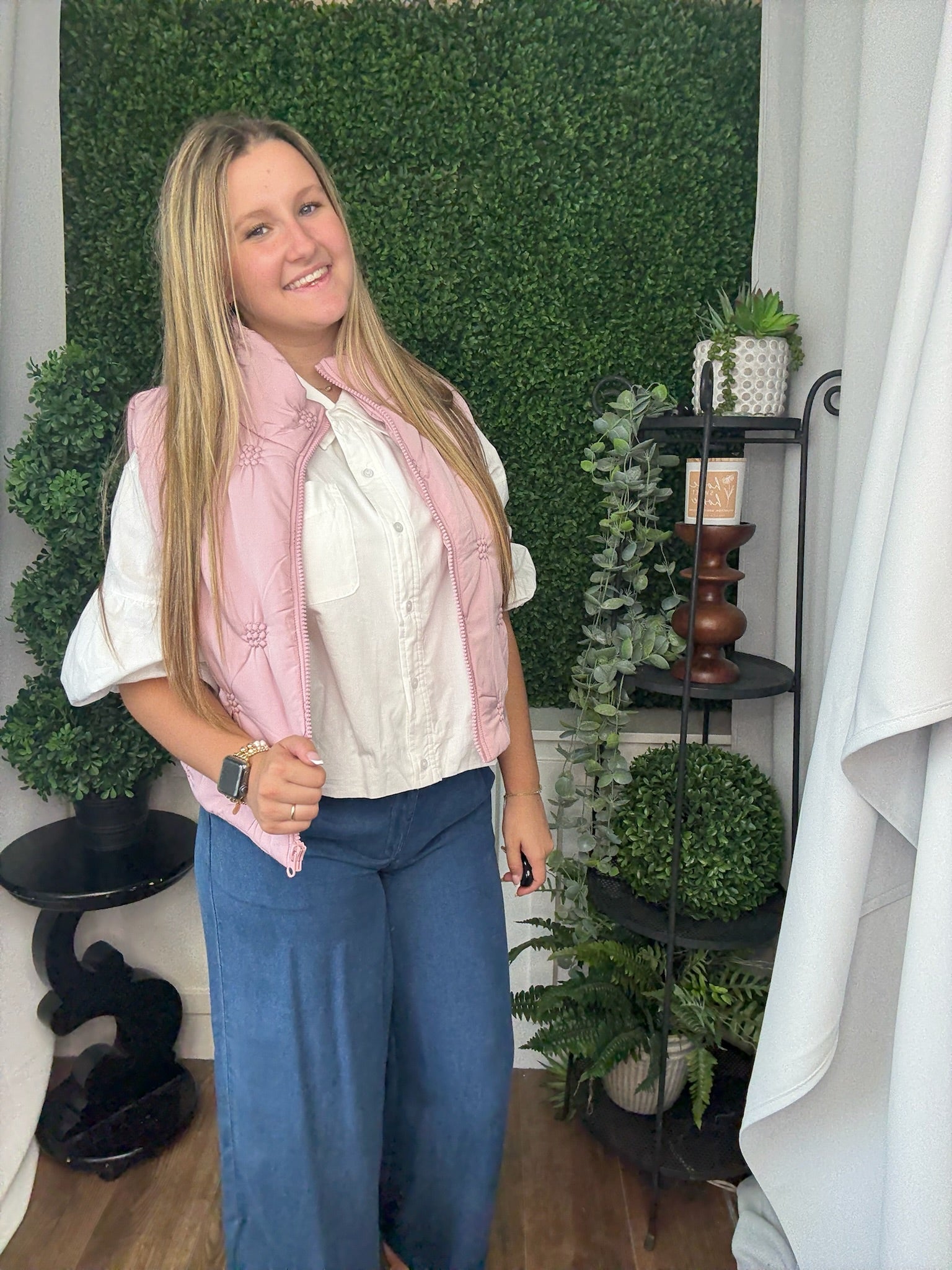 HIGH NECK QUILTED PUFFER VEST