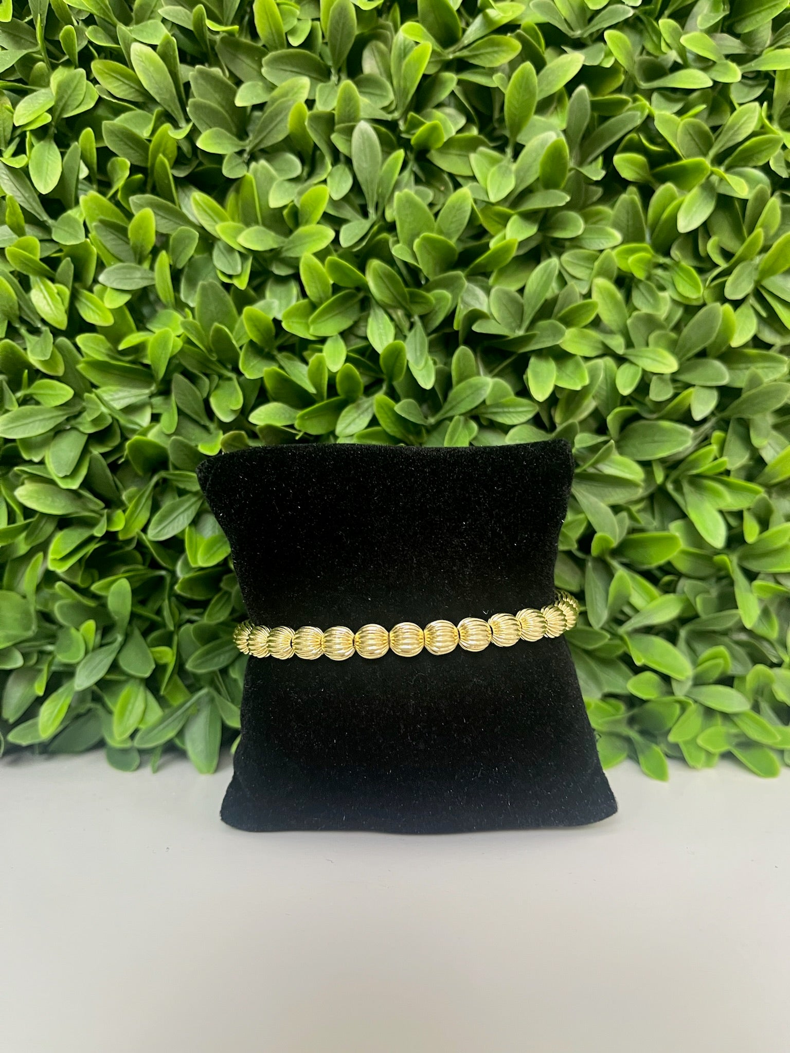 6MM GOLD BALL VINTAGE PUMPKIN BEAD