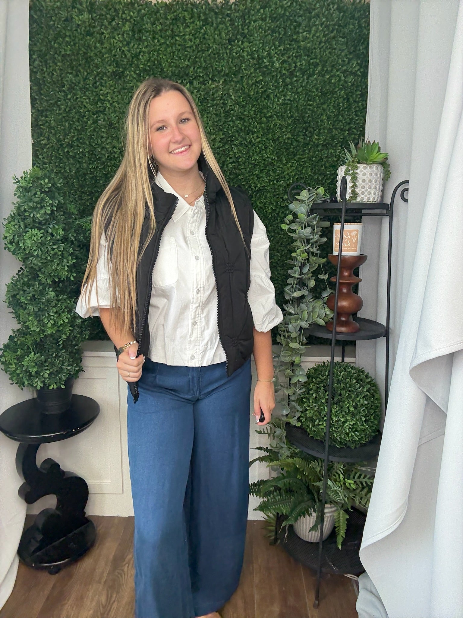 HIGH NECK QUILTED PUFFER VEST