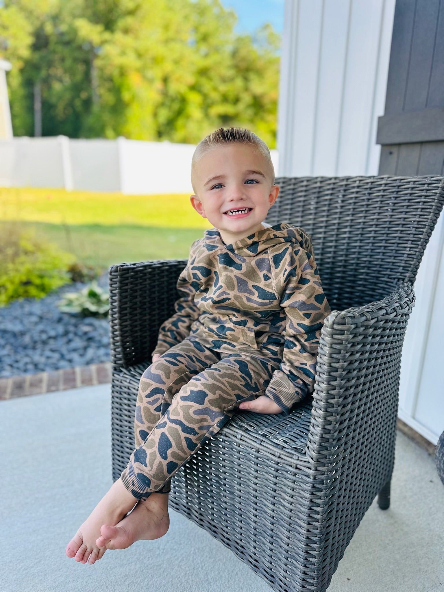 YOUTH - FLEECE HOODIE - GUAGE CAMO