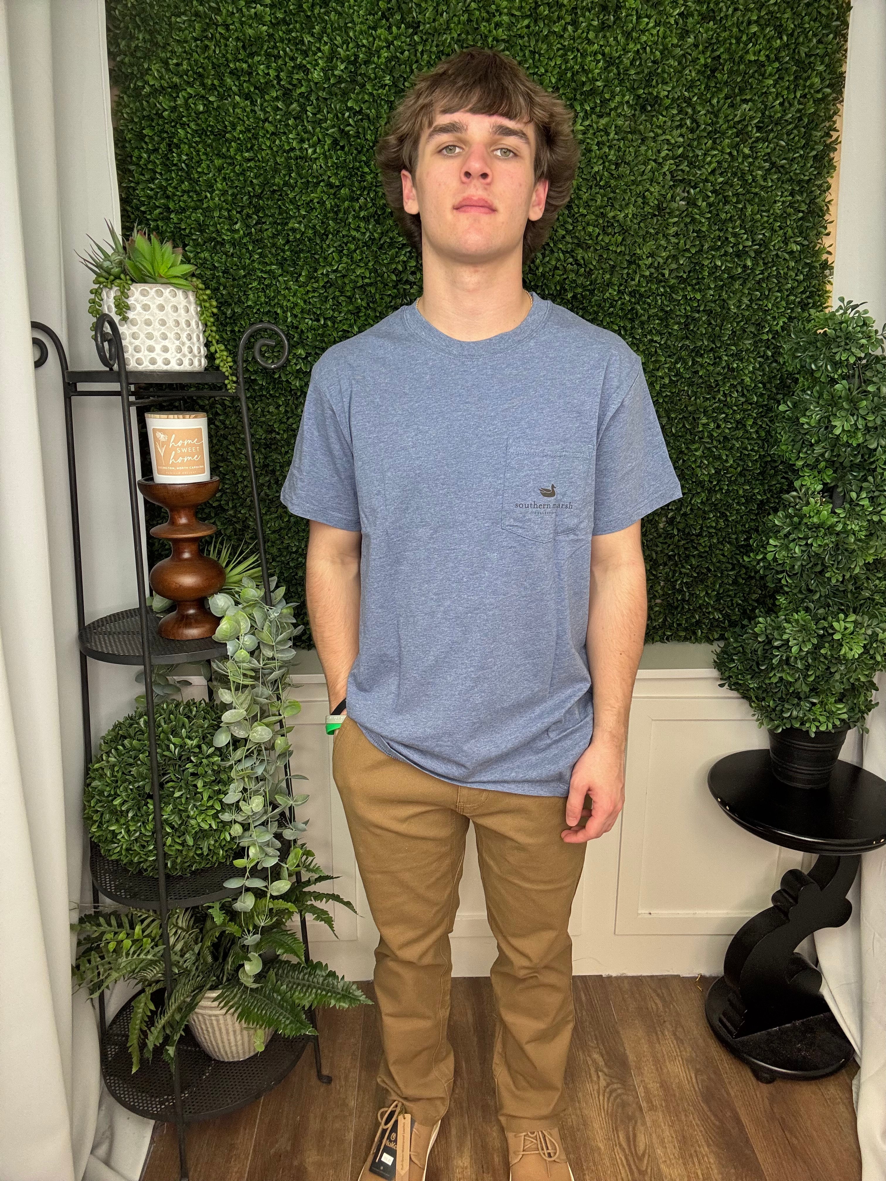 VINTAGE DUCK DECOY TEE - CAMO - WASHED SLATE