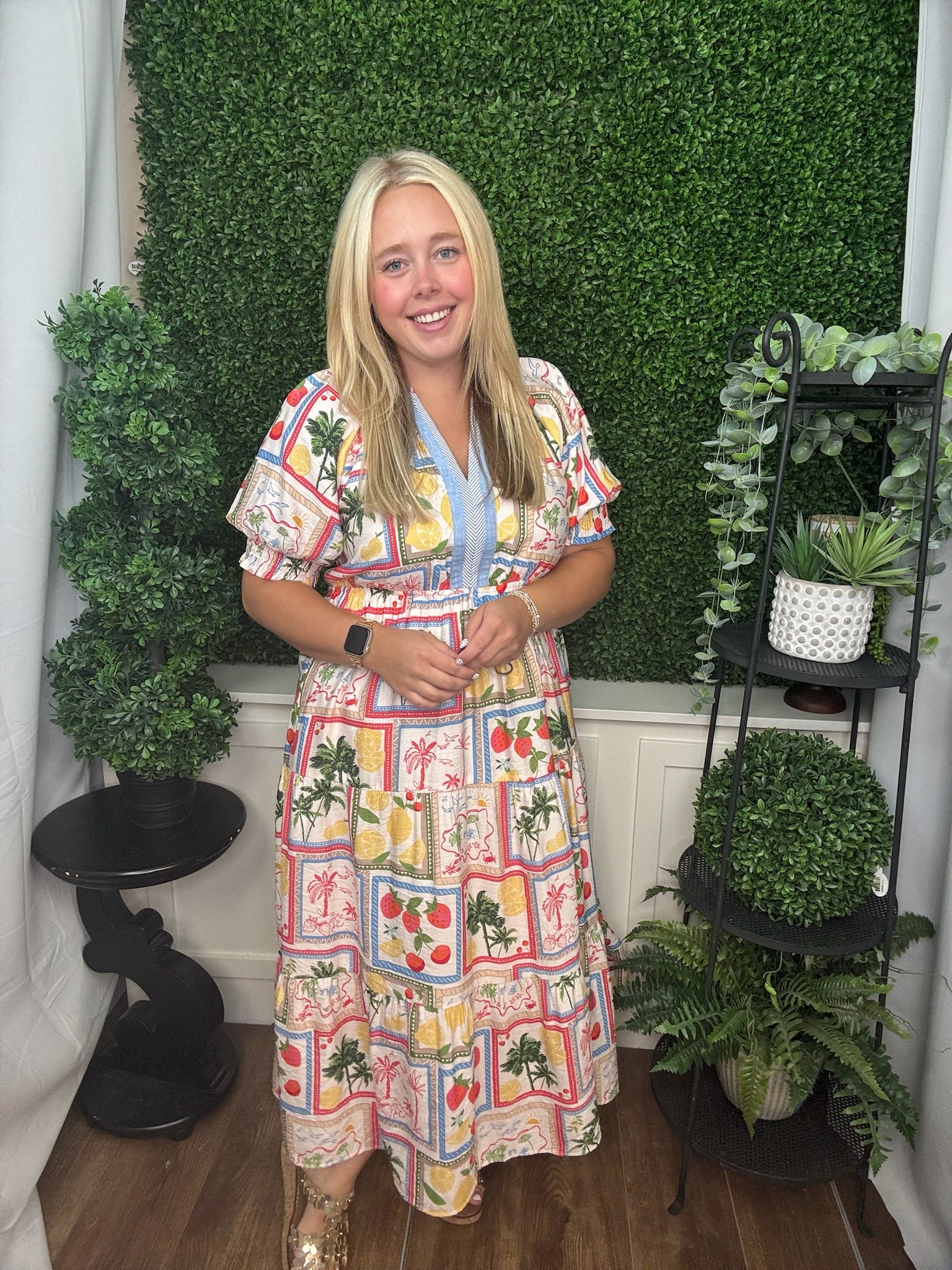 COASTAL PATCHWORK DRESS