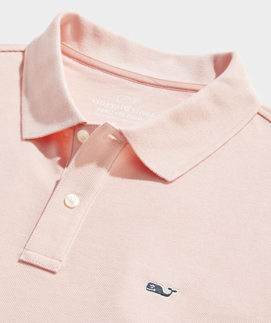 HERITAGE PIQUE POLO - PINK BLOSSOM