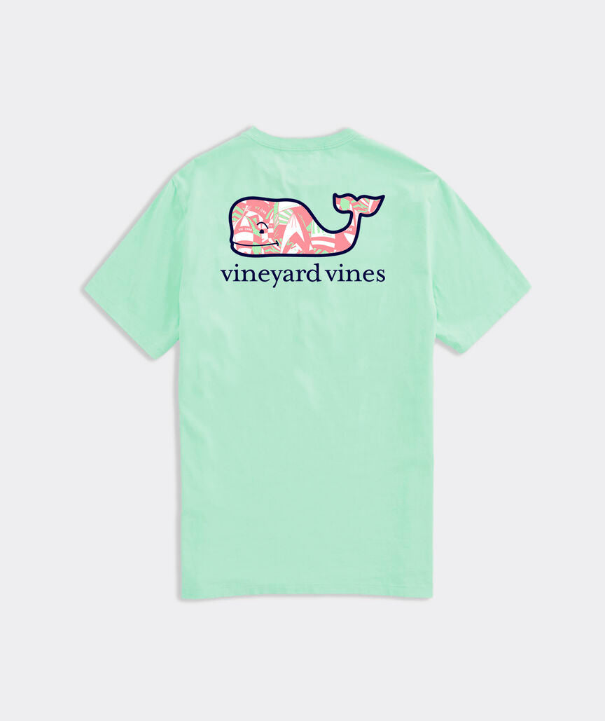 CHAPPY SAIL WHALE SHORT SLEEVE POCKET TEE - MINT SPRING