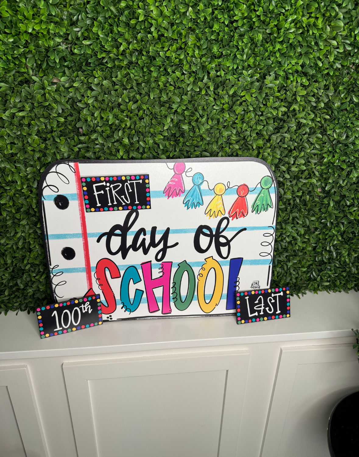 FIRST DAY OF SCHOOL SIGN (4PC SET)