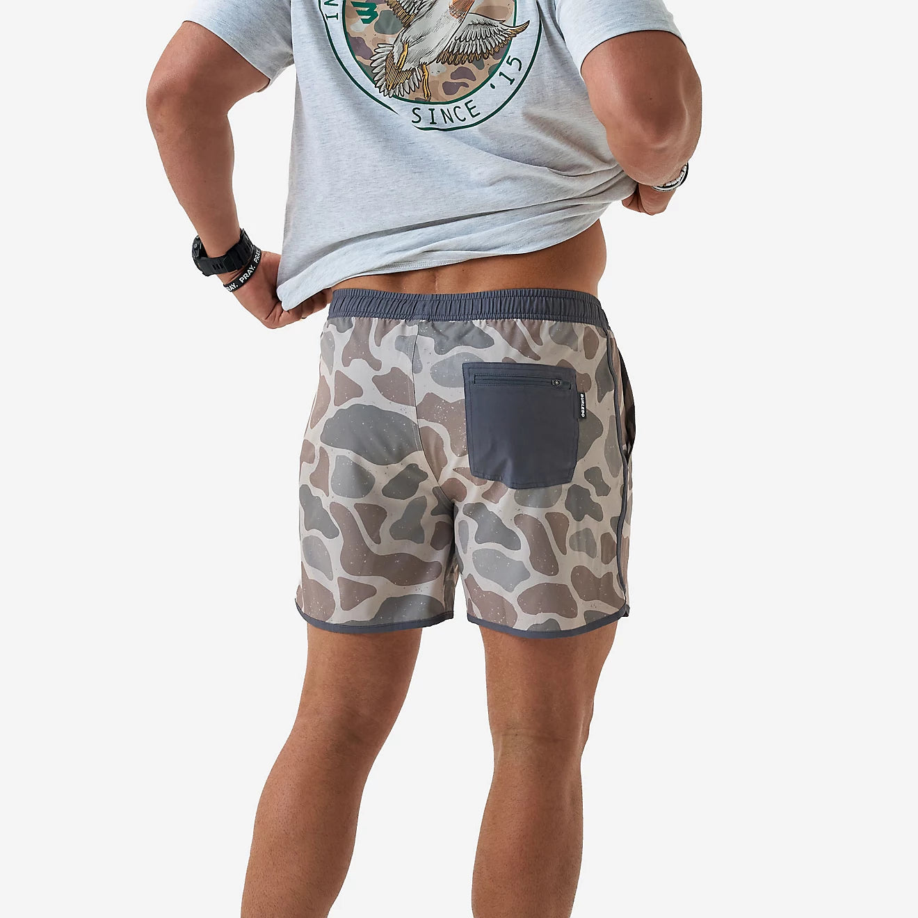 JUMBO DEER CAMO SWIM TRUNKS