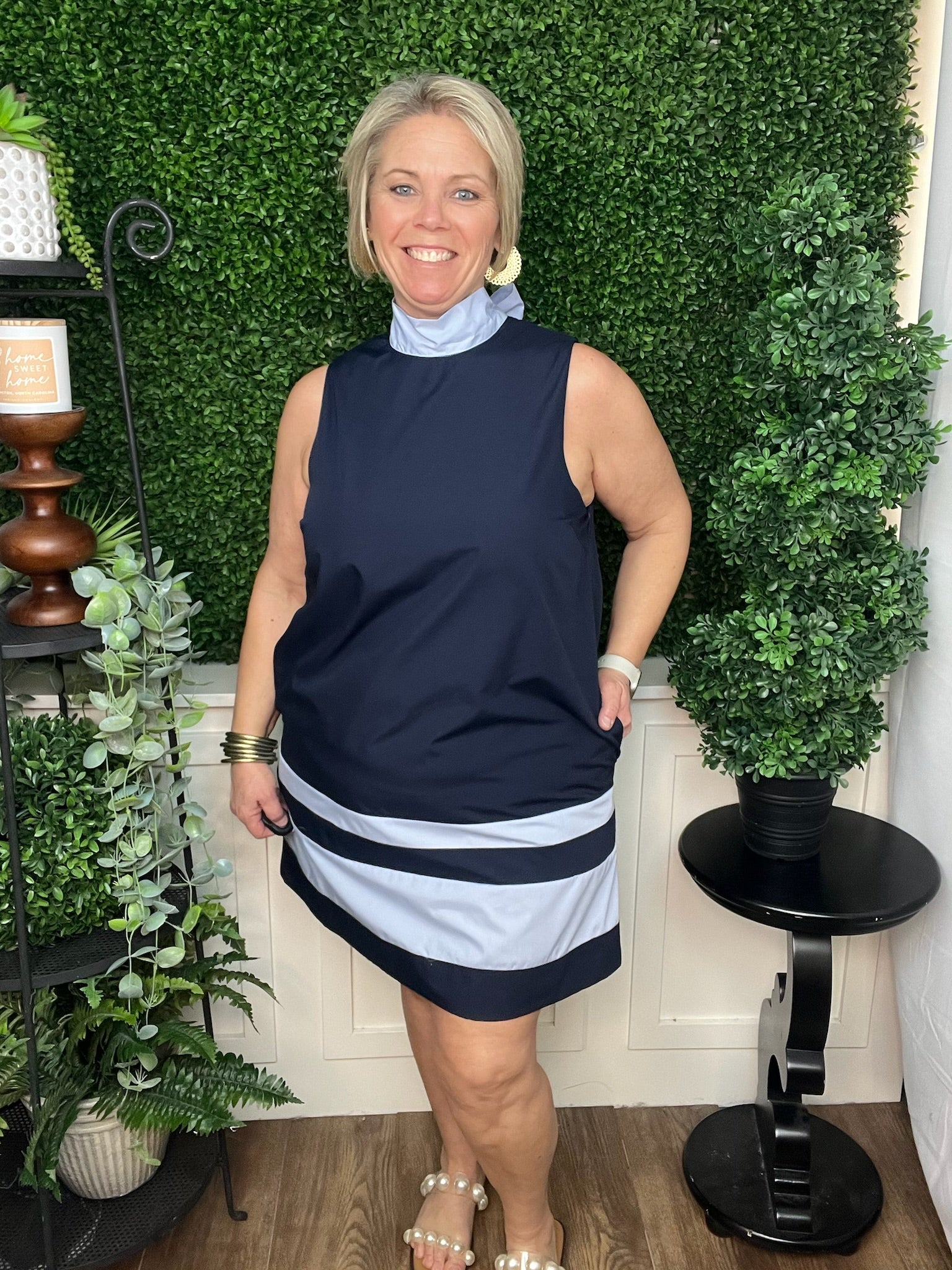 SLEEVELESS MINI DRESS