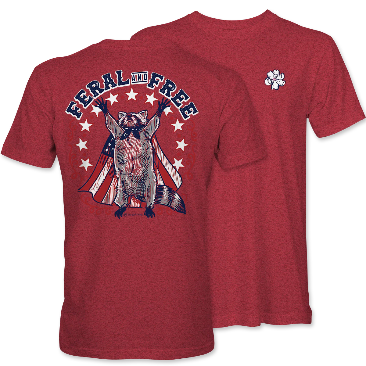 FERAL & FREE SS - HEATHER RED