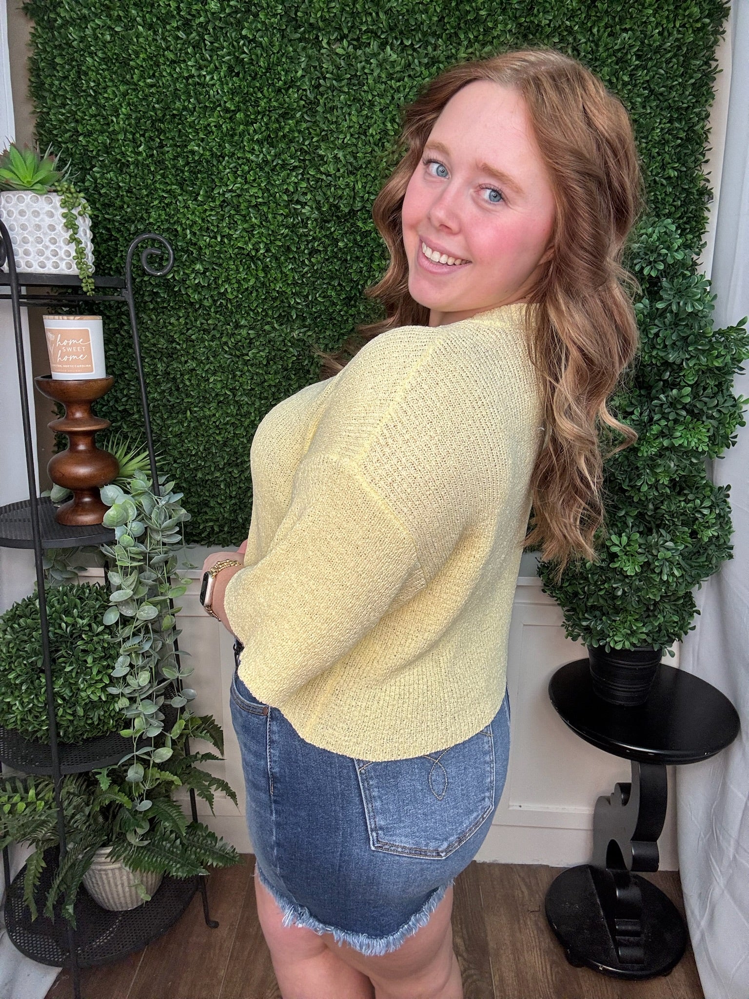 Button Front Knit Cardigan