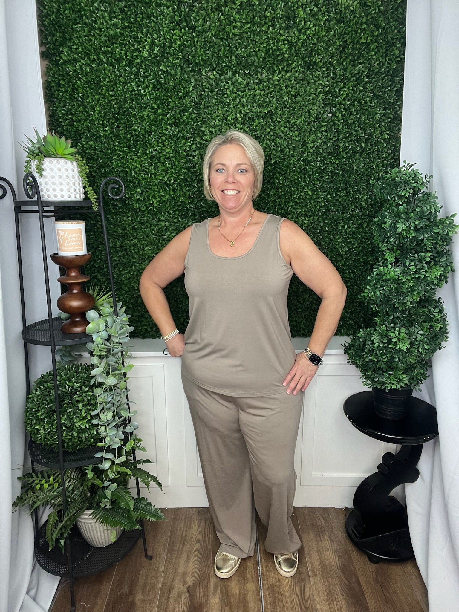 SOFT LANDING PANTS WITH POCKETS - TAUPE