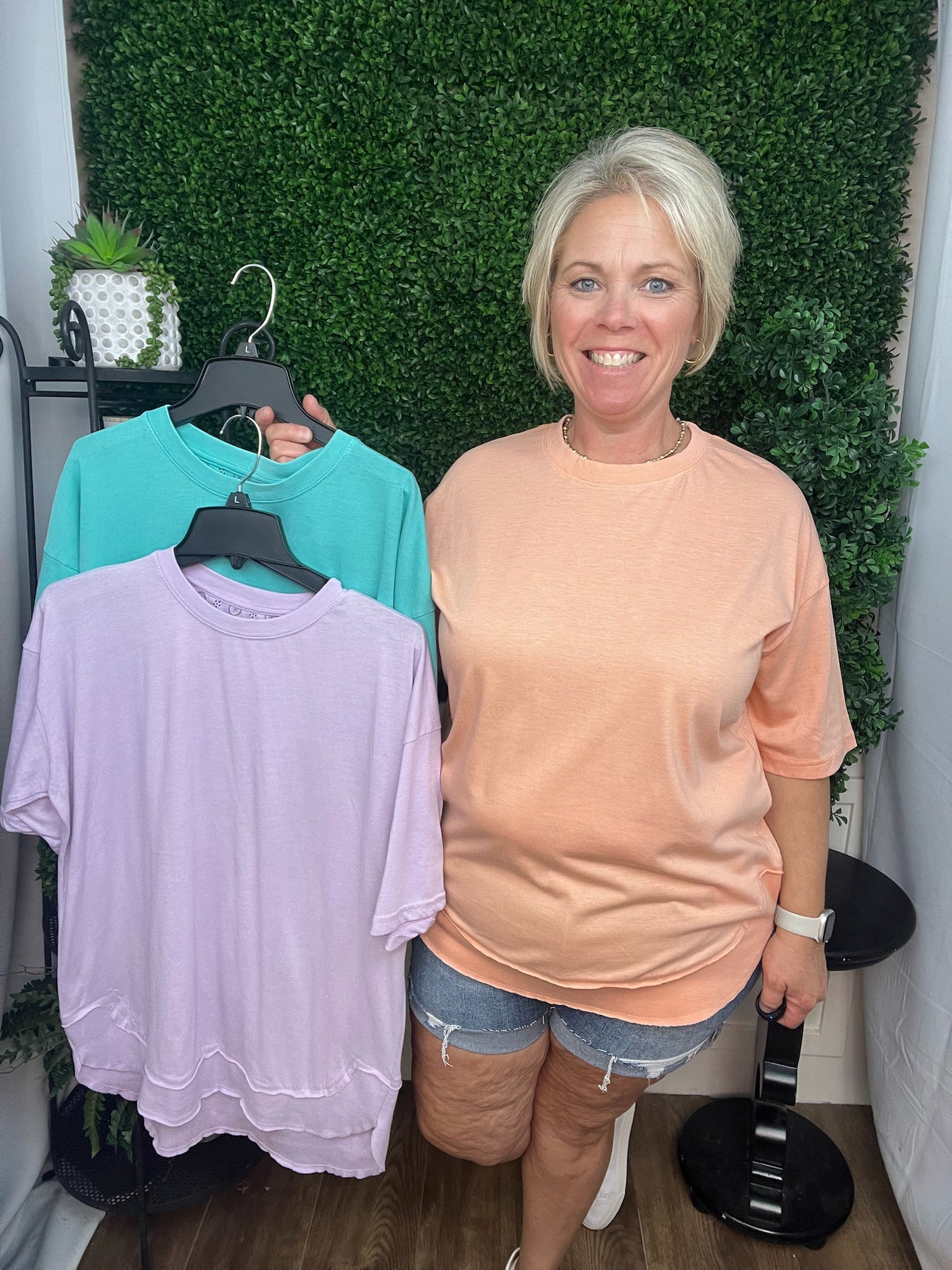 PONCHO TEE - LAVENDER