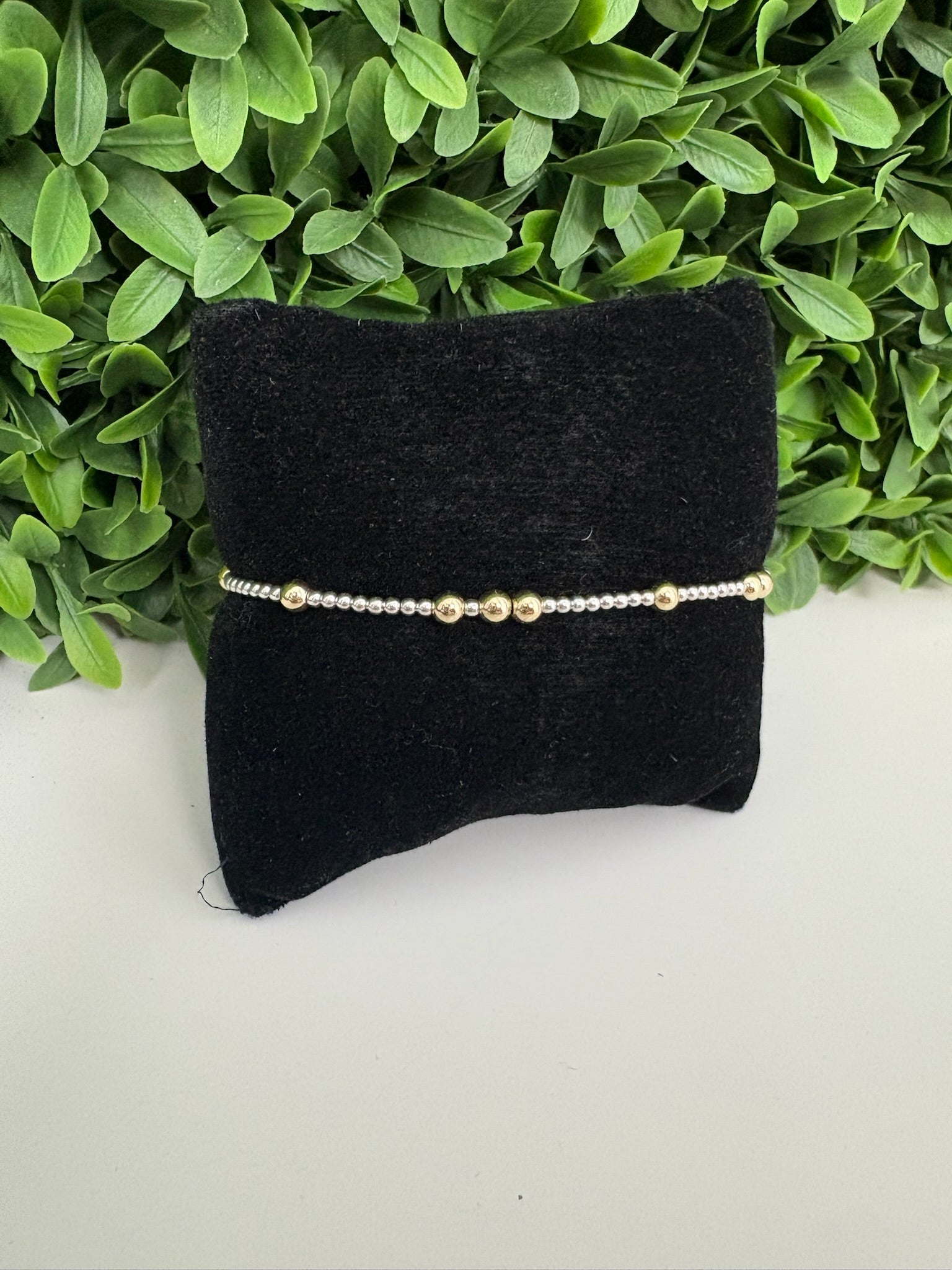 EXTENDS - HOPE UNWRITTEN 4MM BEAD BRACELET - MIXED METAL